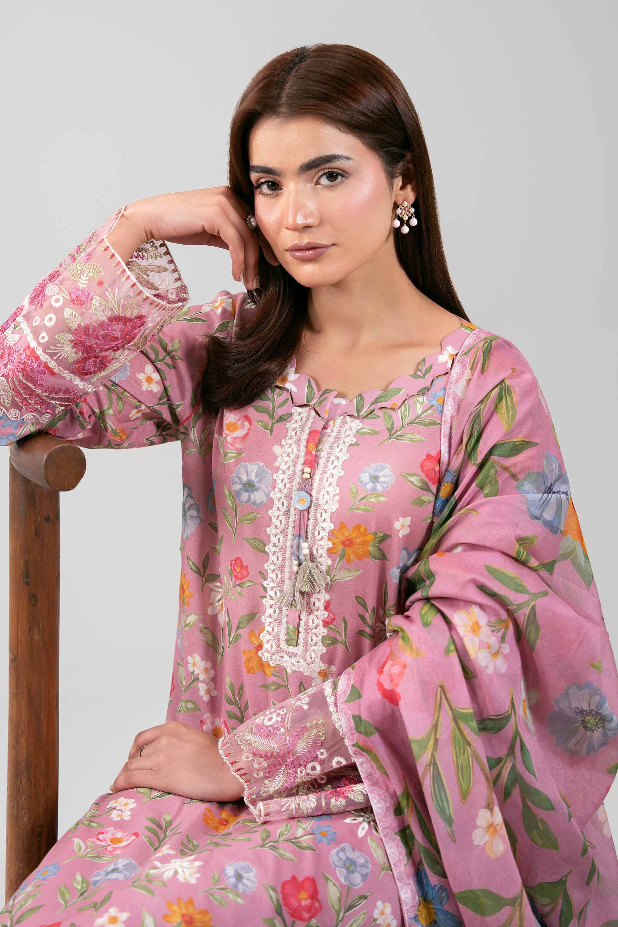 3 Piece - Embroidered Suit - 42601199 for Women - Unstitched Collection | Nishat | Shop Online
