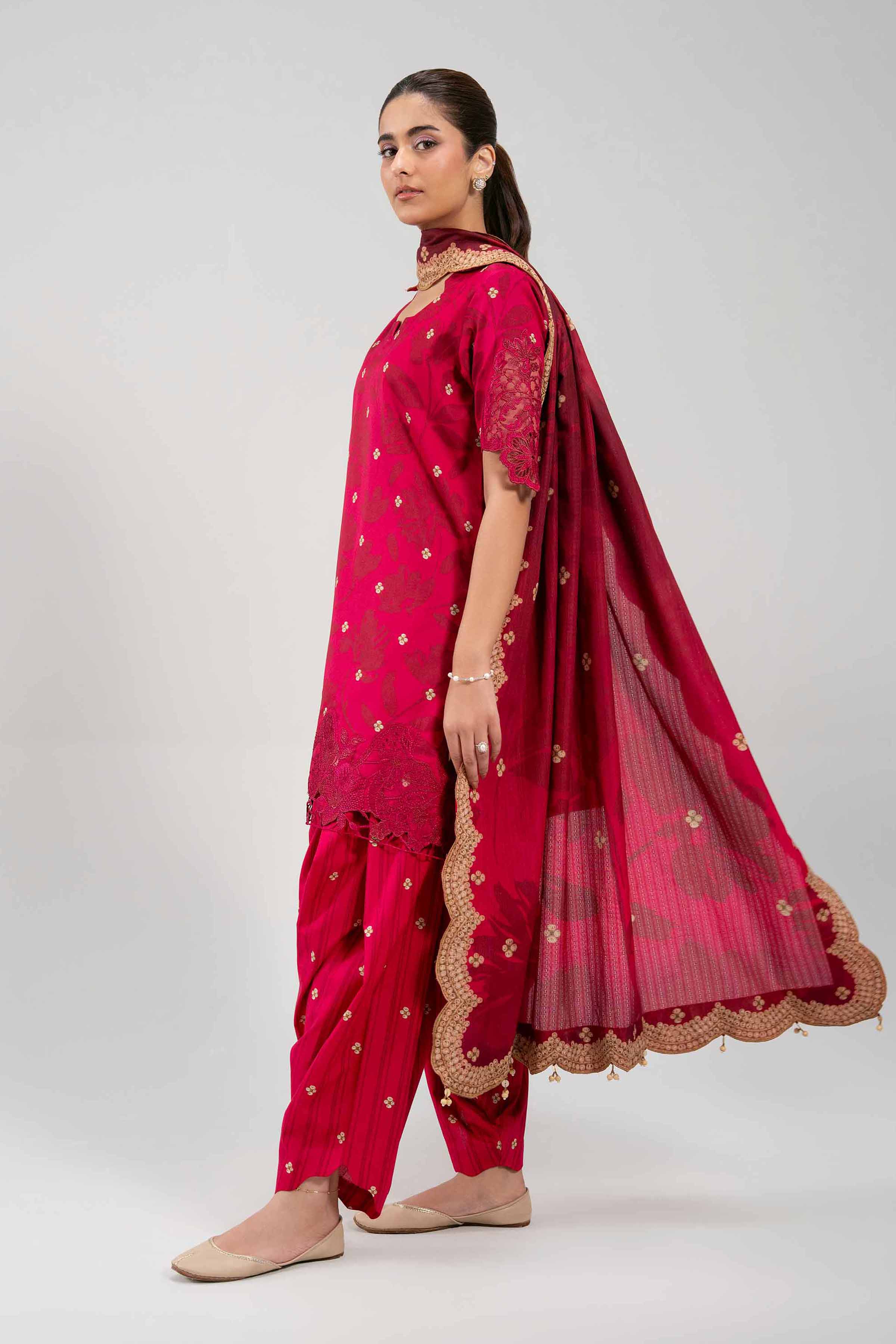 3 Piece - Digital Printed Embroidered Suit - 42601202 for Women - Unstitched Collection | Nishat | Shop Online