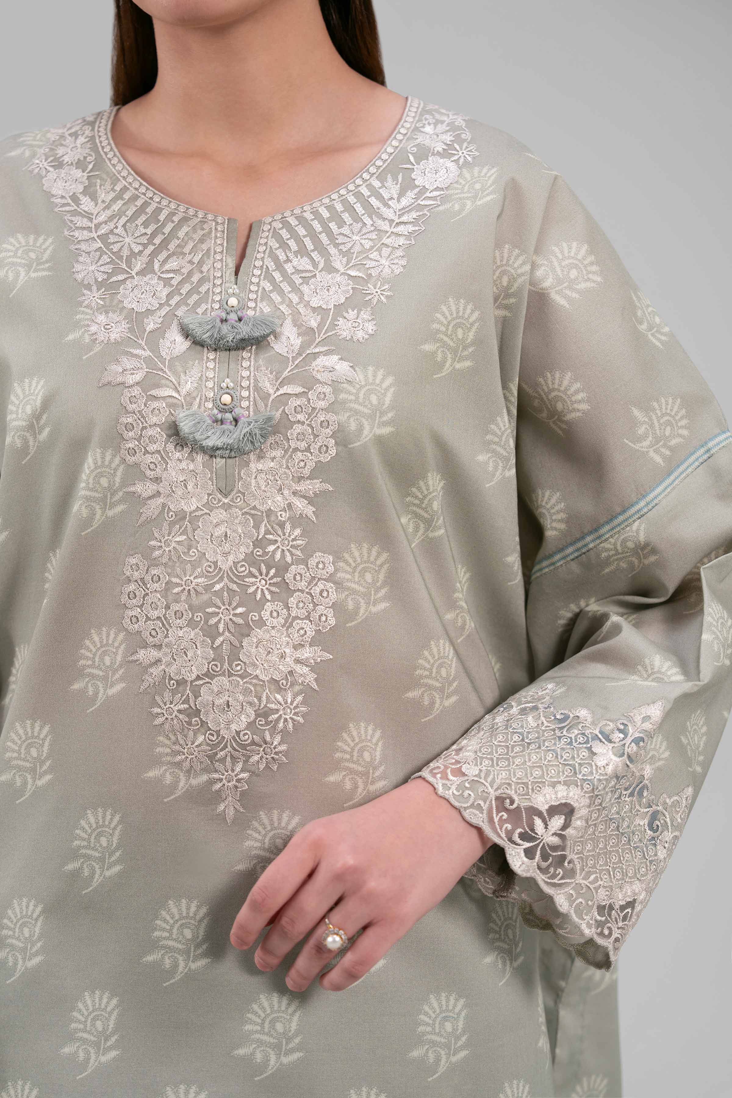 3 Piece - Digital Printed Embroidered Suit - 42601204 for Women - Unstitched Collection | Nishat | Shop Online