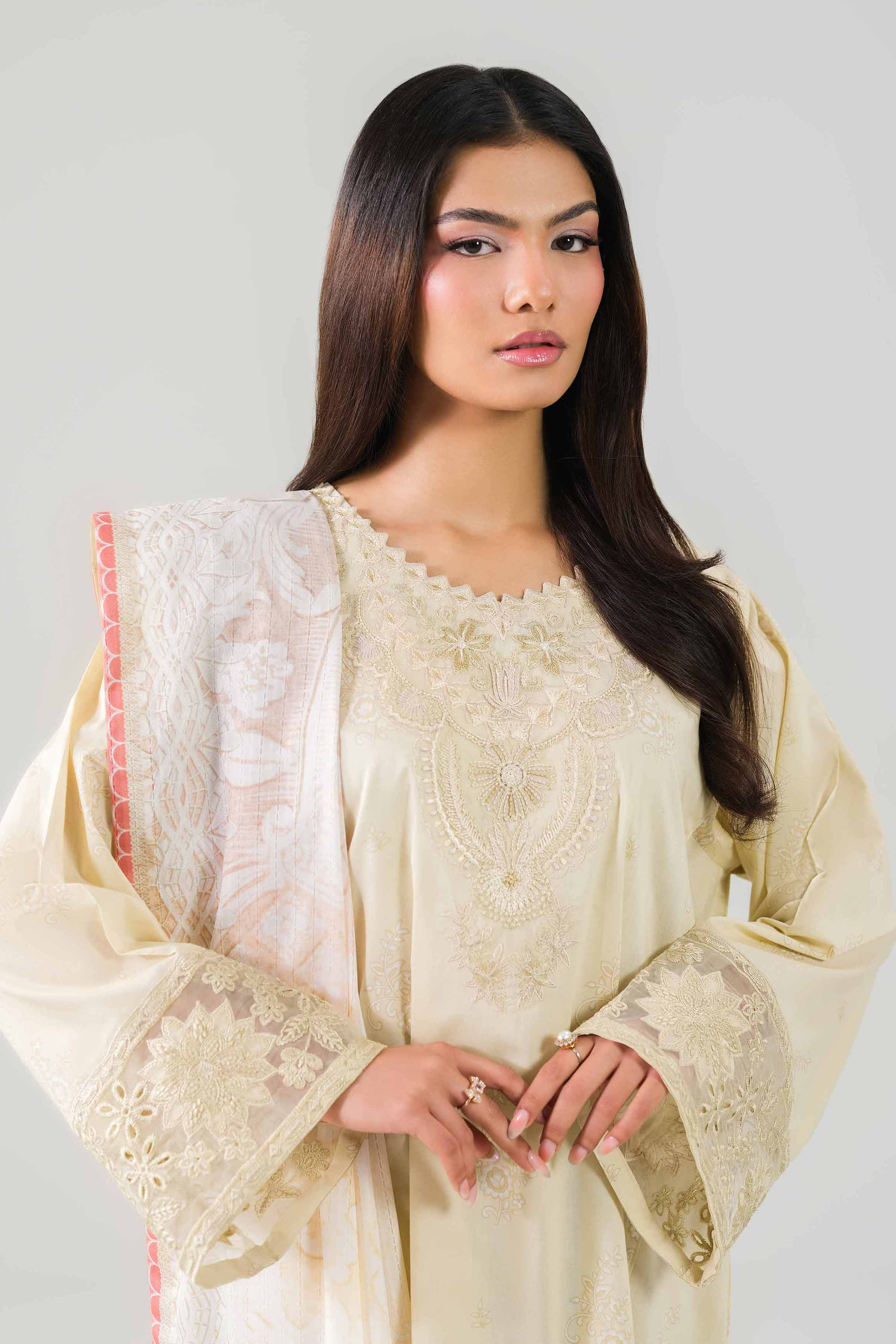 3 Piece - Digital Printed Embroidered Suit - 42601205 for Women - Unstitched Collection | Nishat | Shop Online