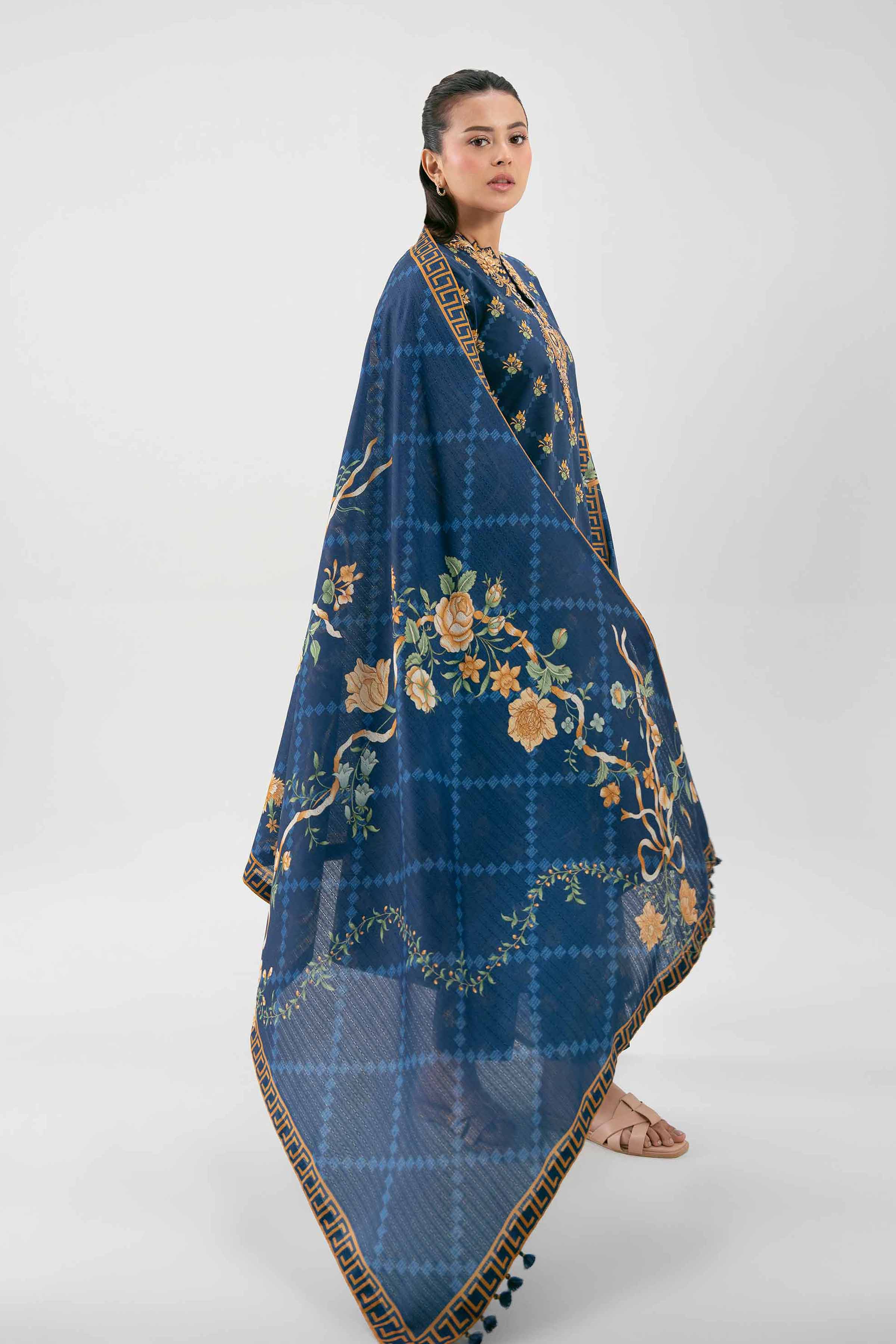 3 Piece - Digital Printed Embroidered Suit - 42601209 for Women - Unstitched Collection | Nishat | Shop Online