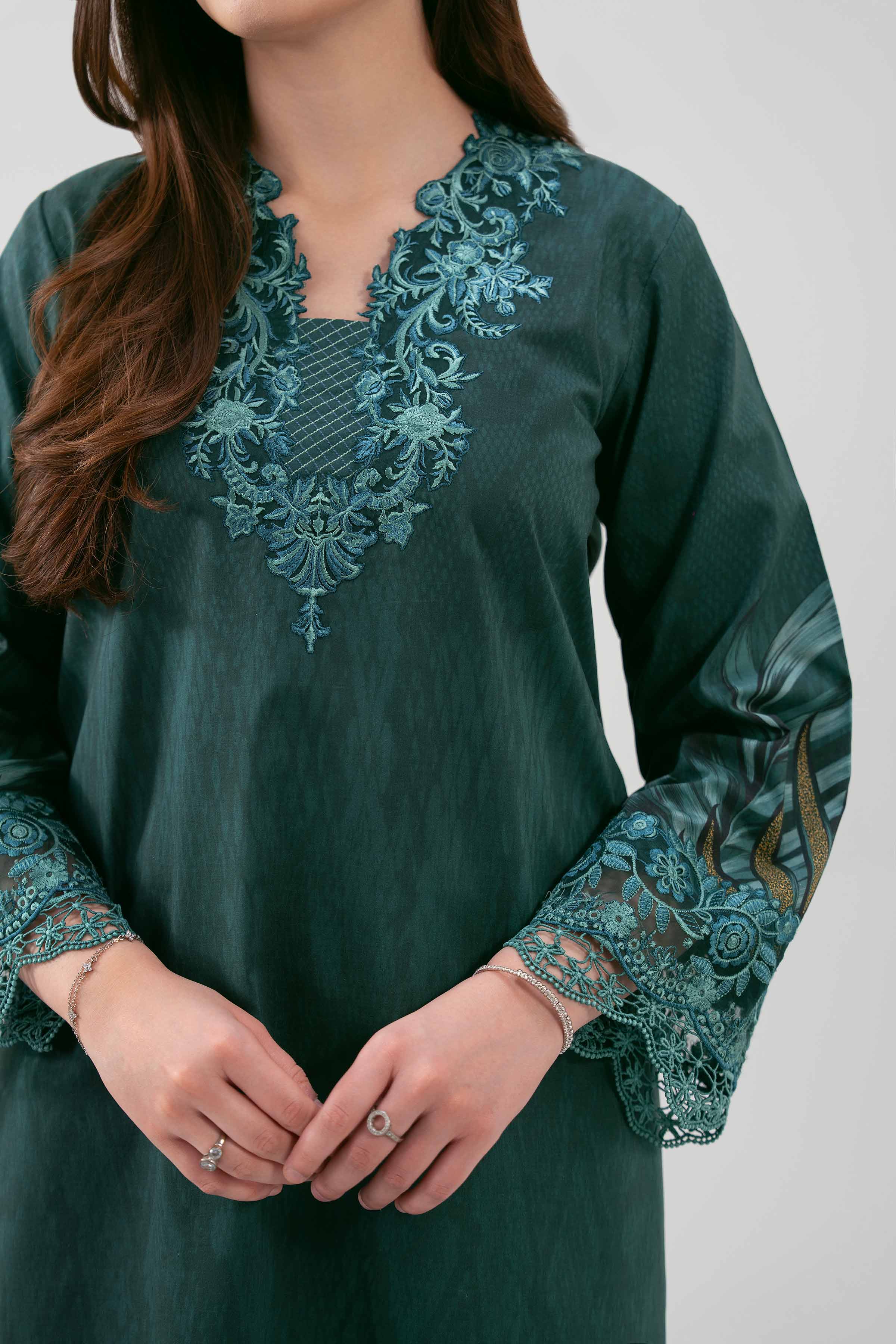 3 Piece - Digital Printed Embroidered Suit - 42601218 for Women - Unstitched Collection | Nishat | Shop Online