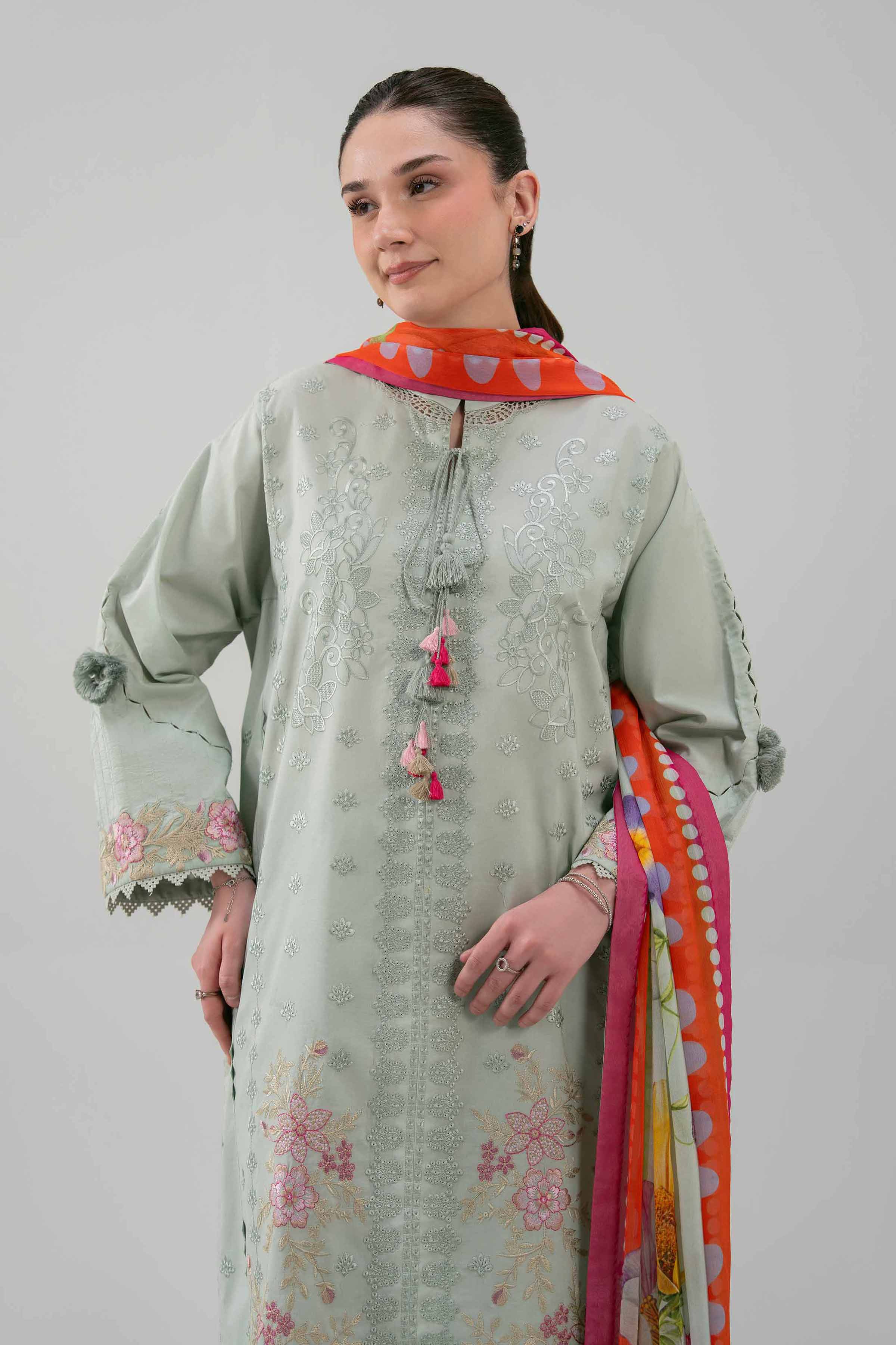 3 Piece - Digital Printed Embroidered Suit - 42601221 for Women - Unstitched Collection | Nishat | Shop Online