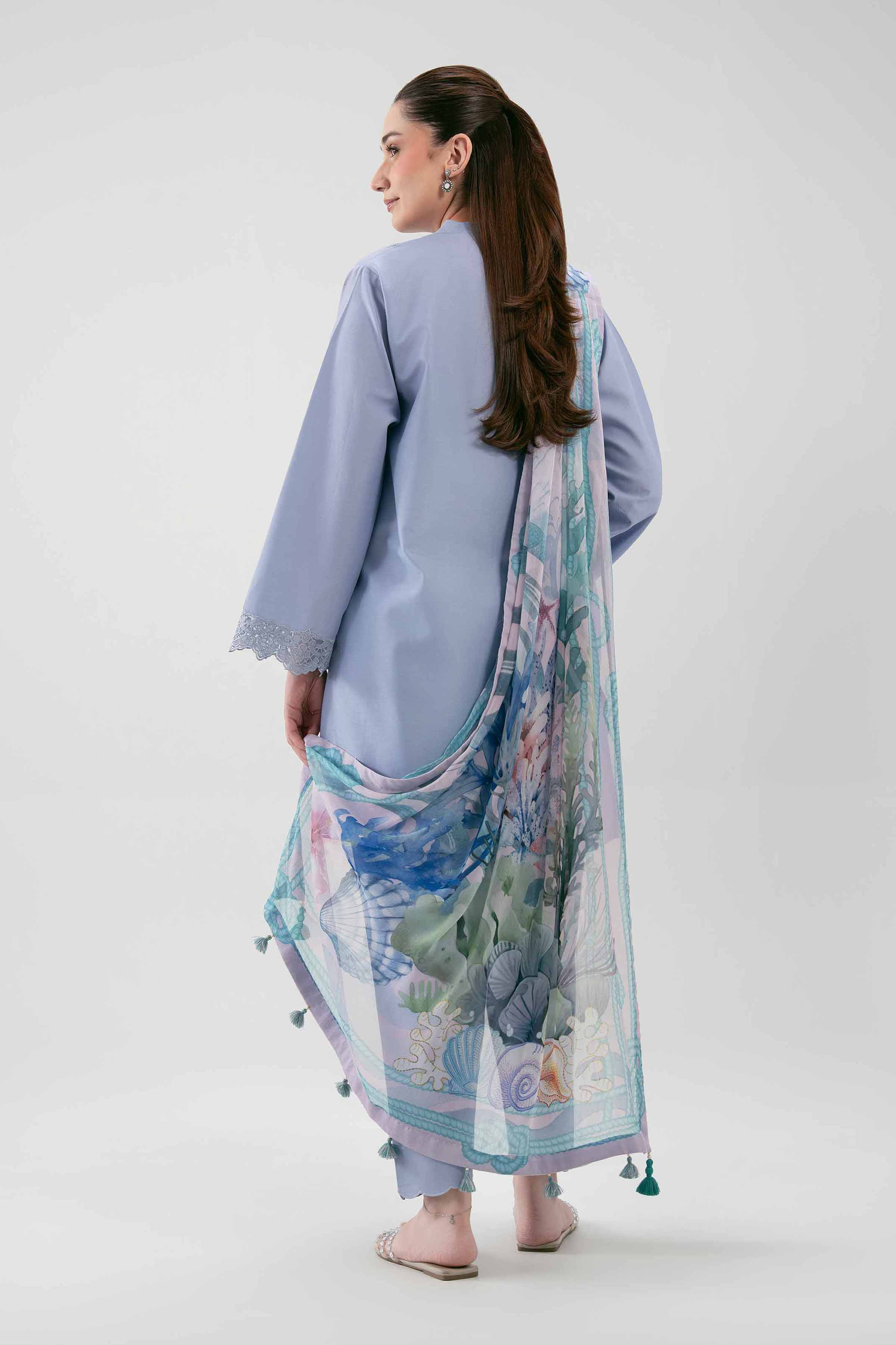 3 Piece - Digital Printed Embroidered Suit - 42601222 for Women - Unstitched Collection | Nishat | Shop Online