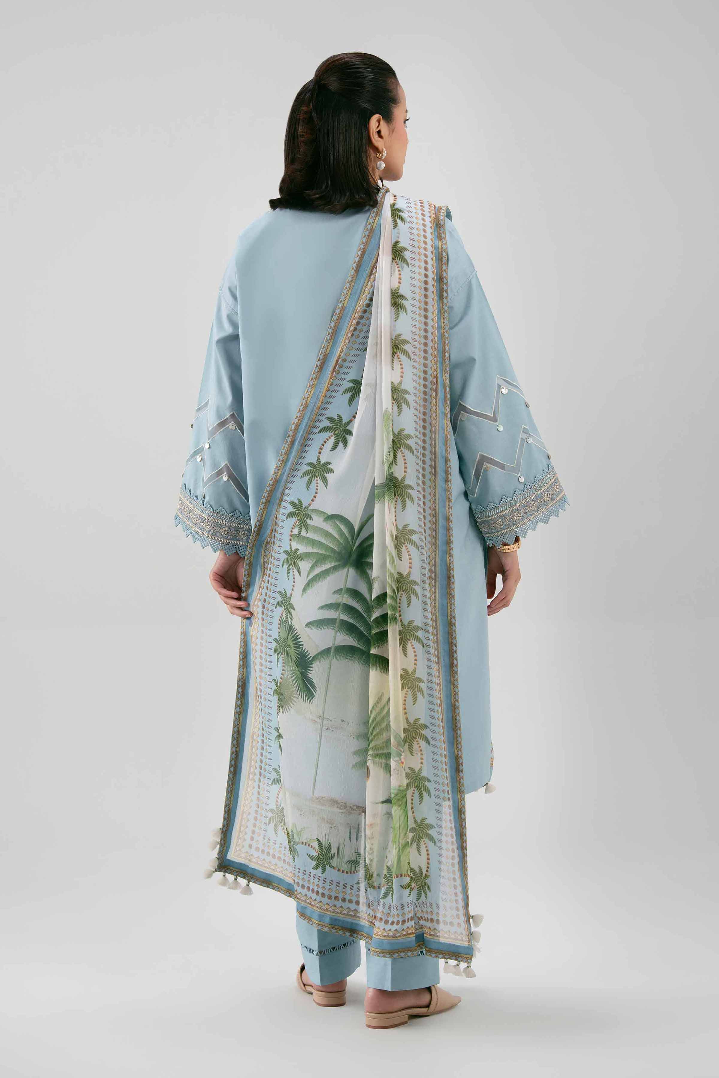 3 Piece - Digital Printed Embroidered Suit - 42601223 for Women - Unstitched Collection | Nishat | Shop Online