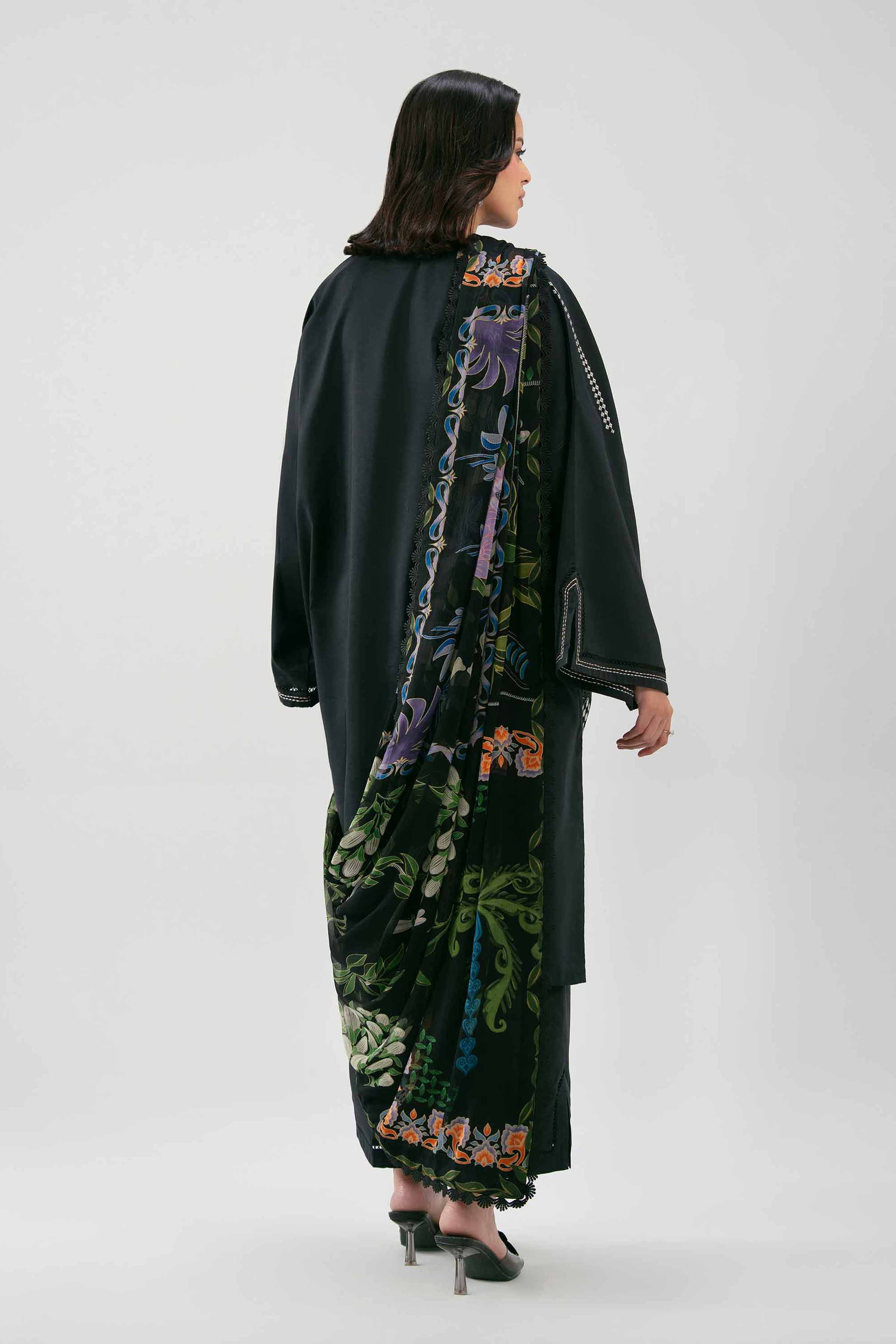 3 Piece - Digital Printed Embroidered Suit - 42601226