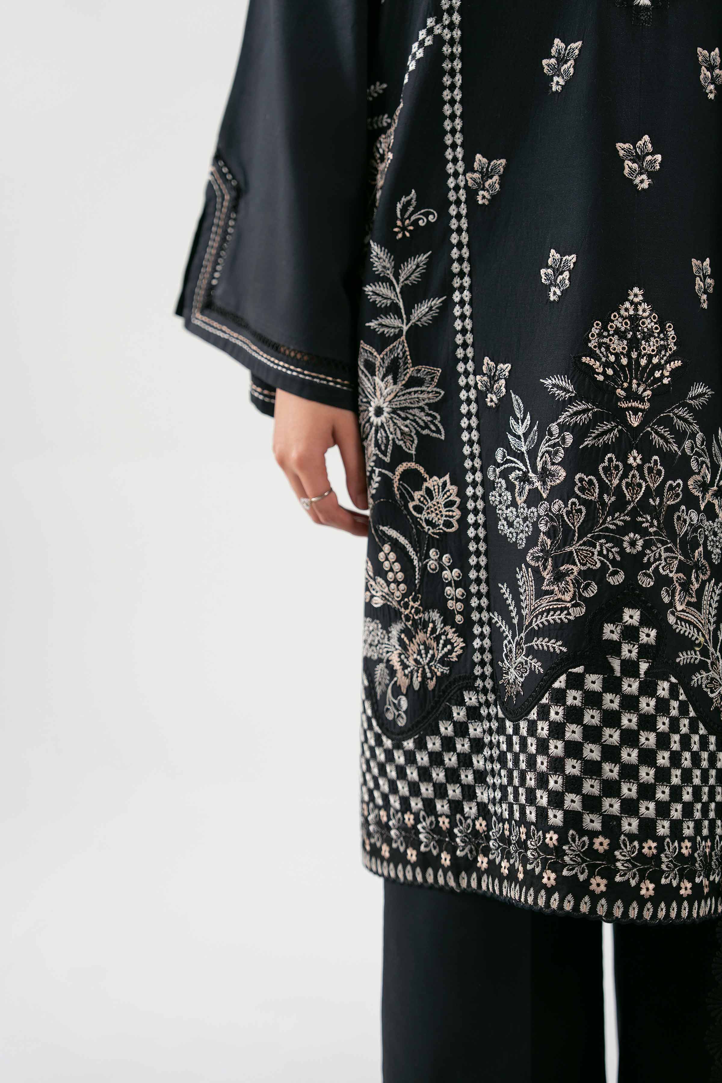 3 Piece - Digital Printed Embroidered Suit - 42601226