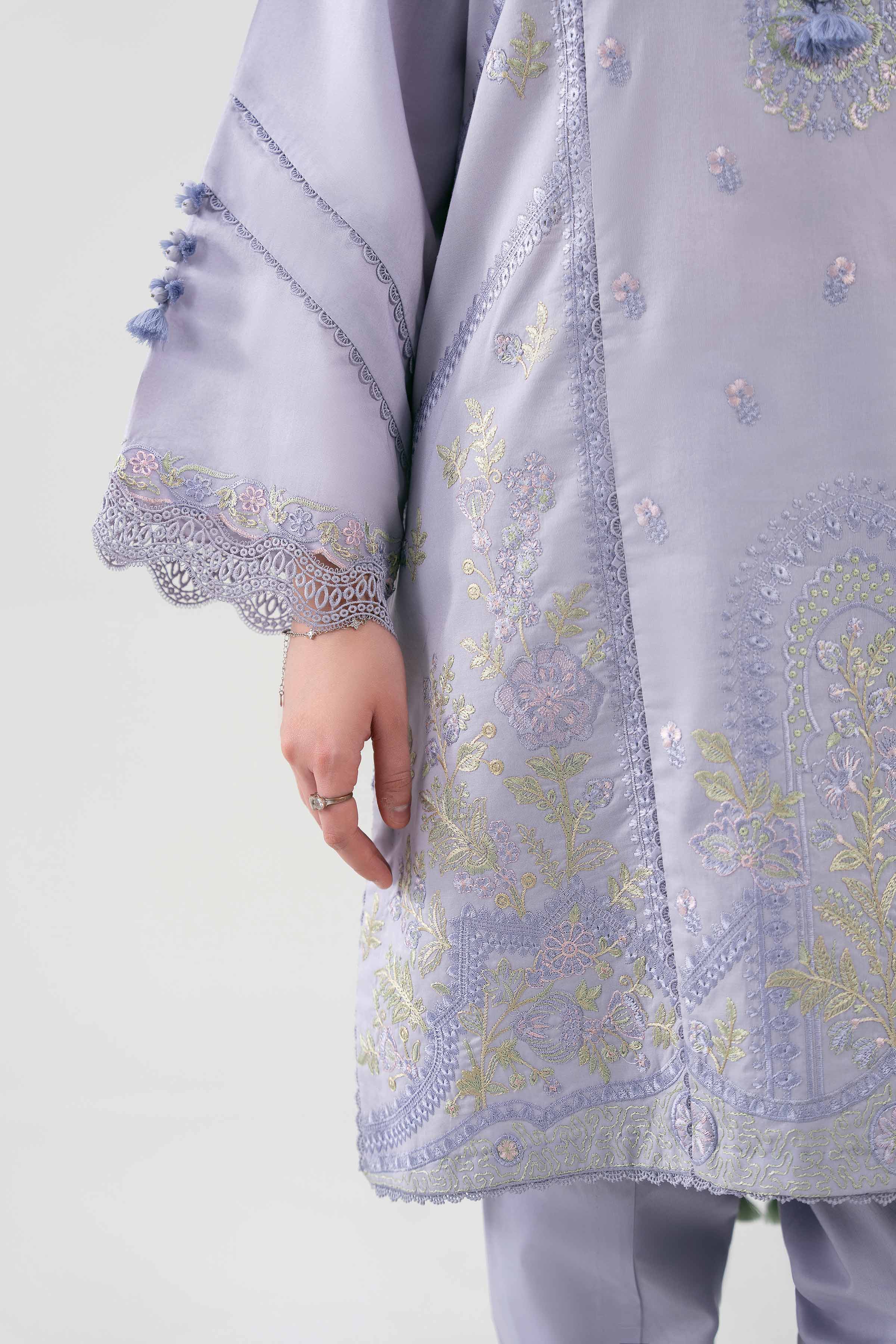 3 Piece - Digital Printed Embroidered Suit - 42601229