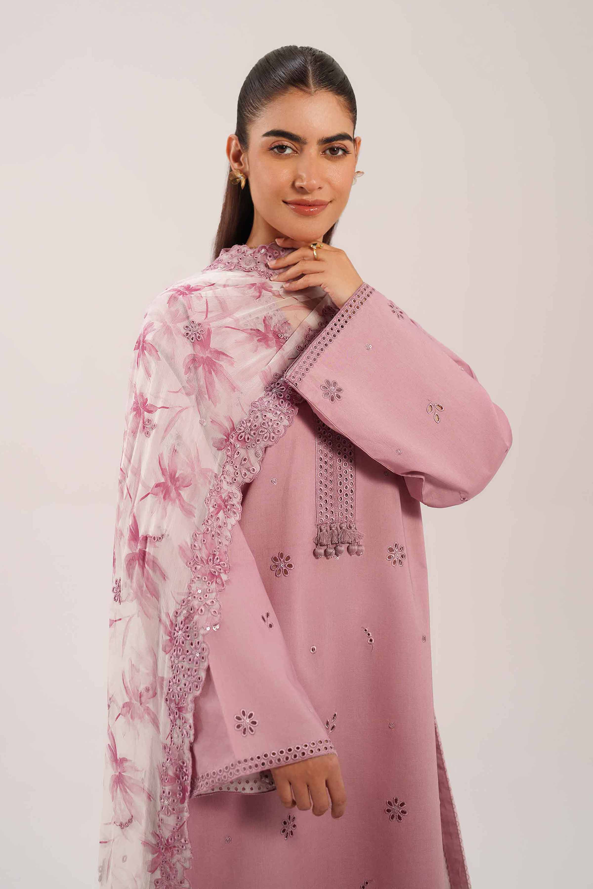 3 Piece - Digital Printed Embroidered Suit - 42601232 for Women - Unstitched Collection | Nishat | Shop Online