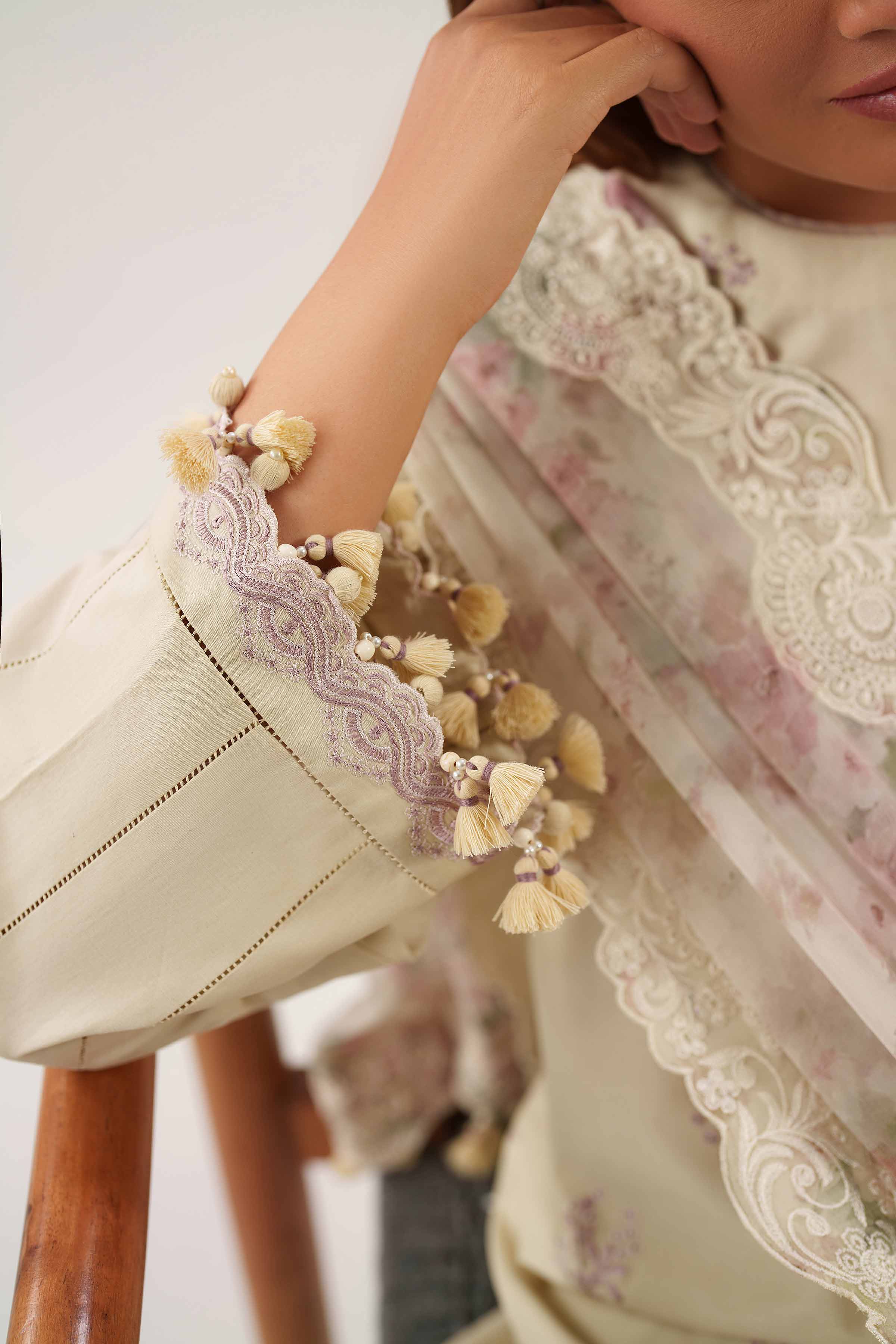 3 Piece - Digital Printed Embroidered Suit - 42601234