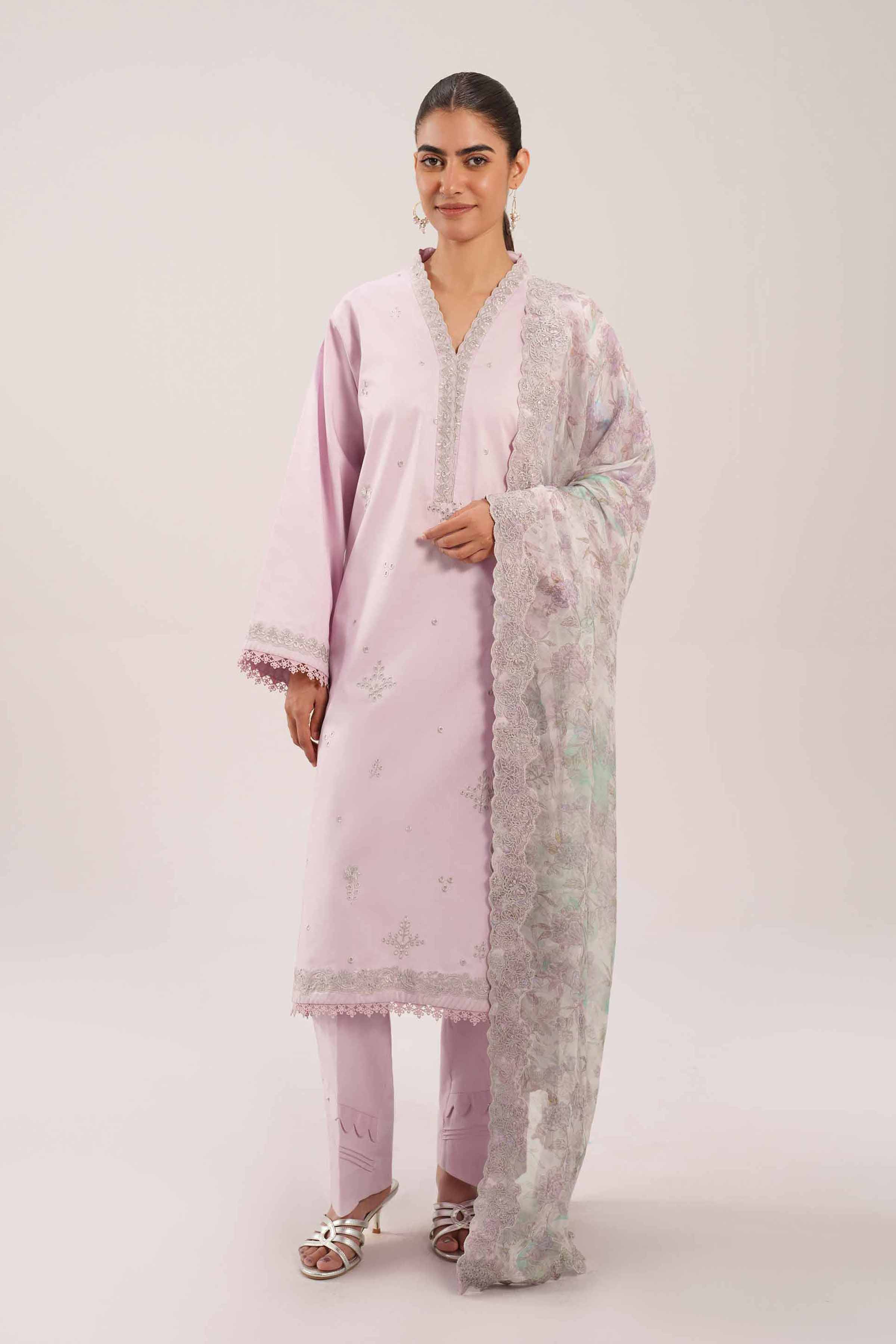 3 Piece - Digital Printed Embroidered Suit - 42601235 for Women - Unstitched Collection | Nishat | Shop Online