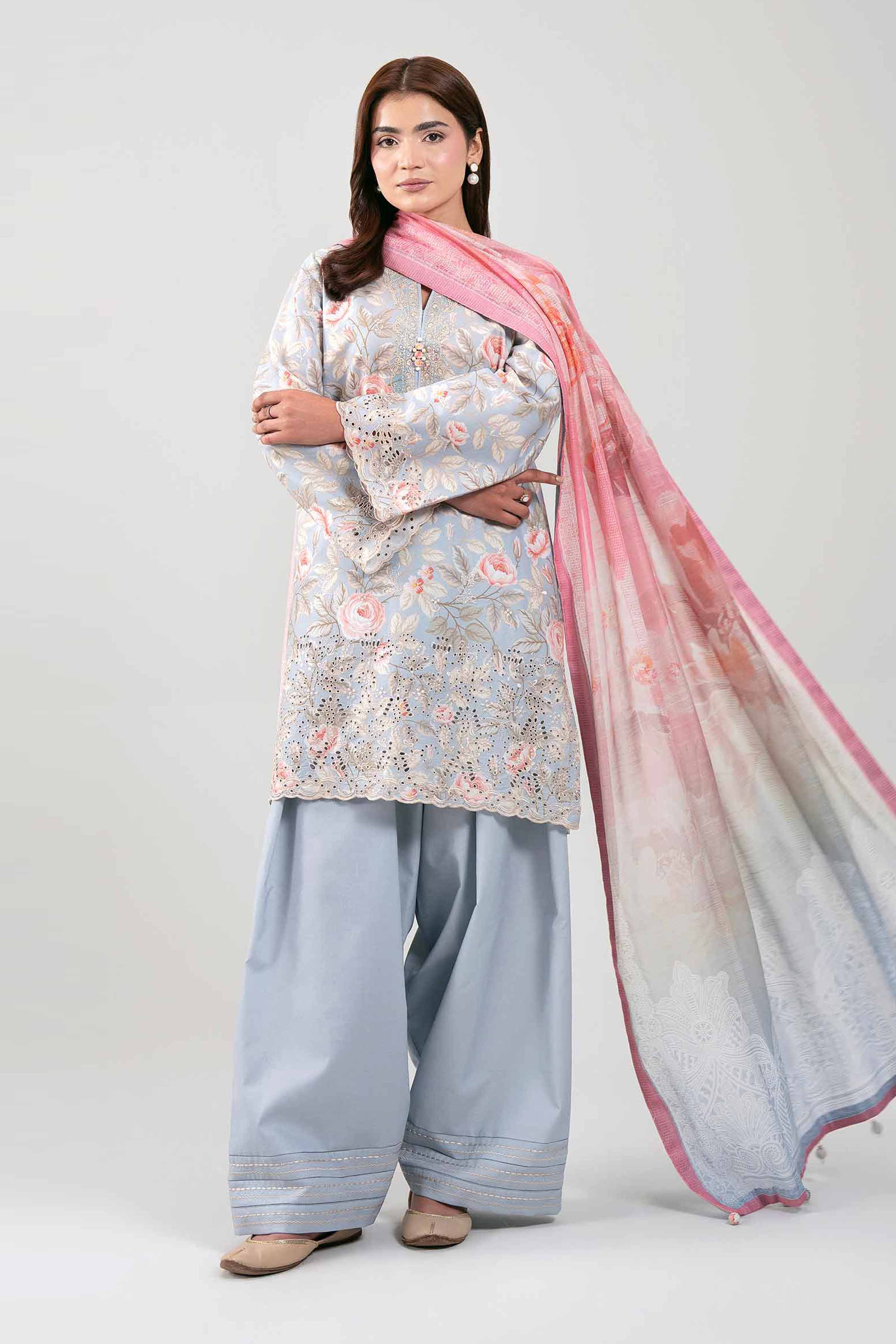 3 Piece - Embroidered Suit - 42601236 for Women - Unstitched Collection | Nishat | Shop Online