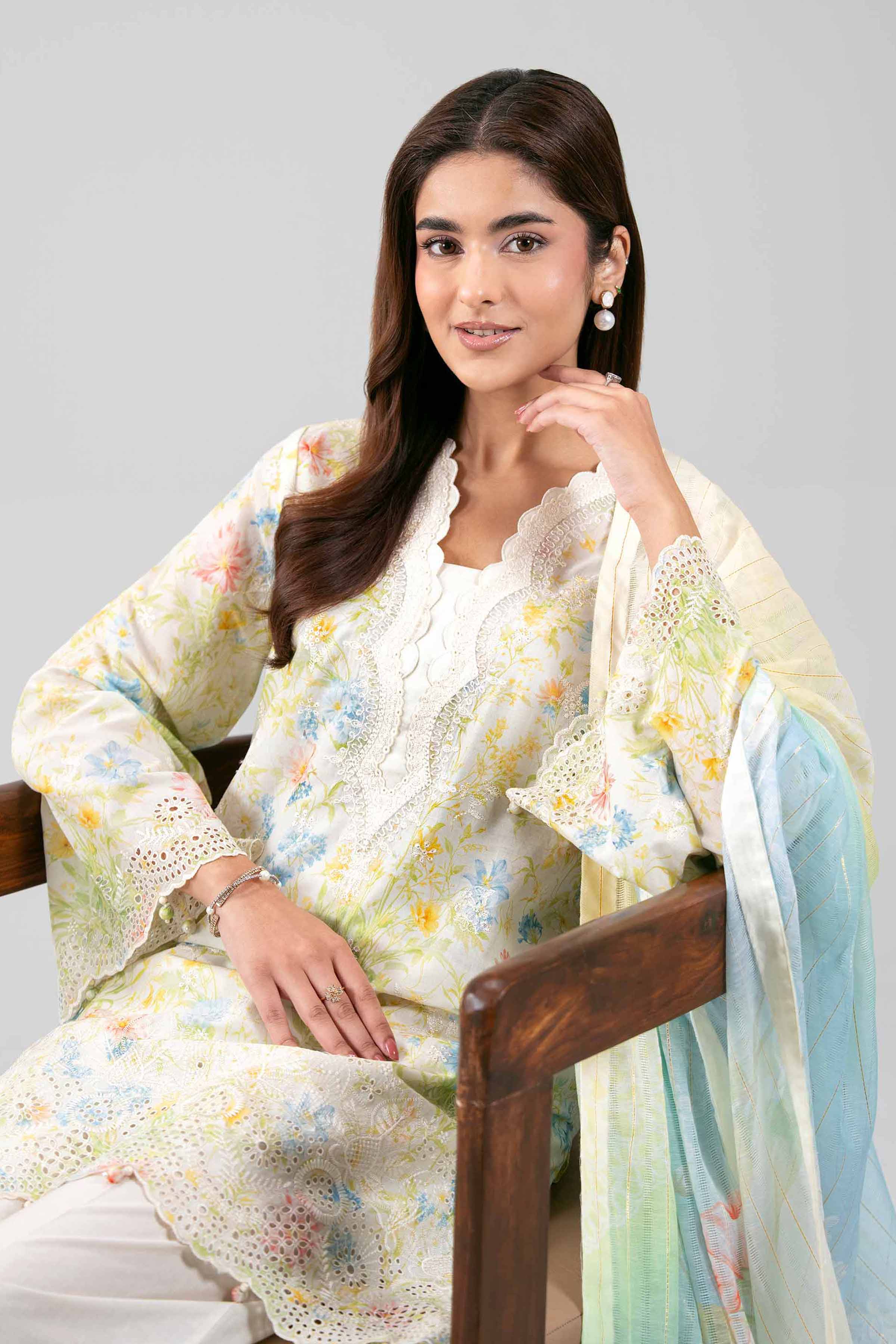 3 Piece - Embroidered Suit - 42601238 for Women - Unstitched Collection | Nishat | Shop Online