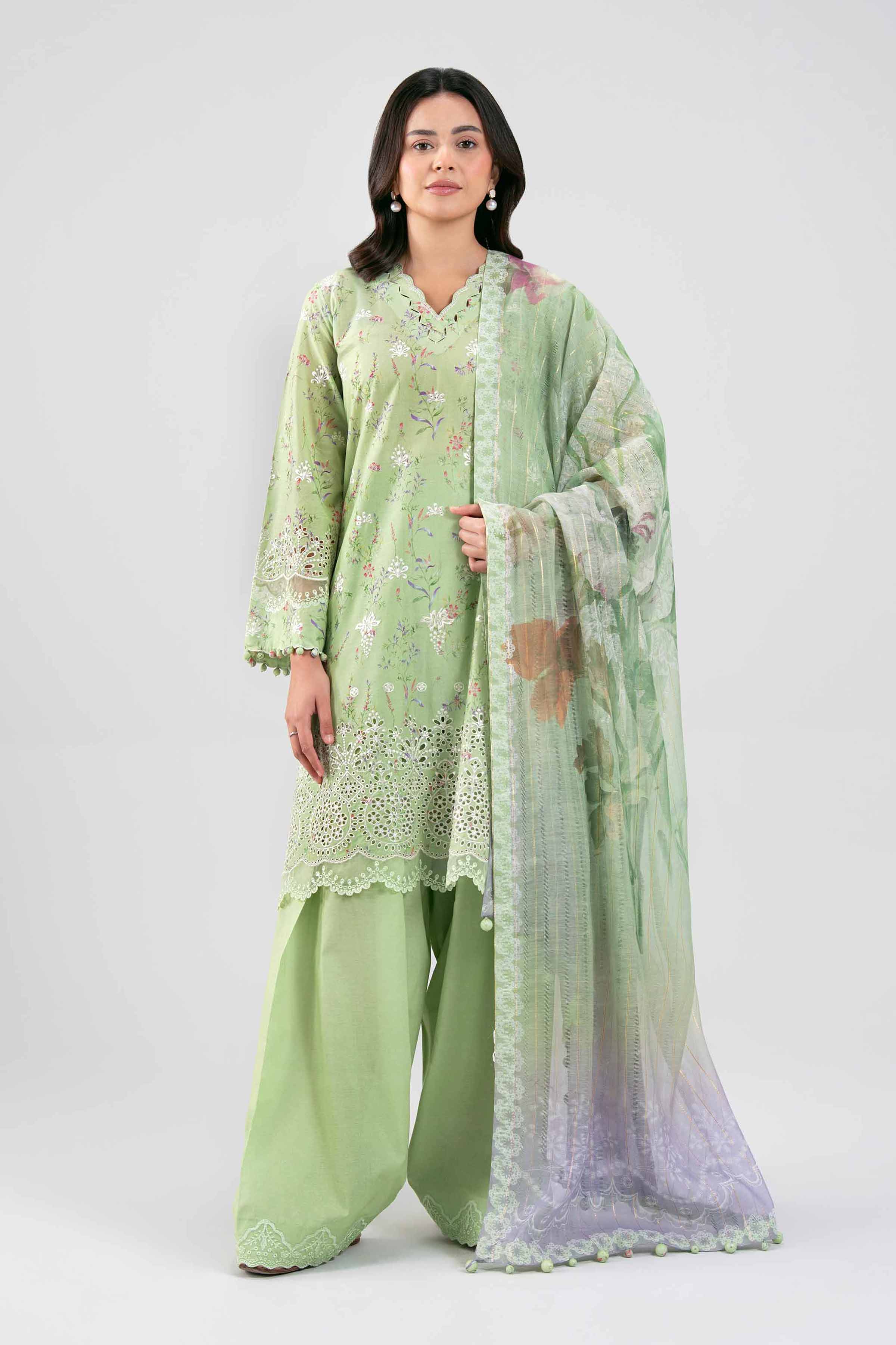 3 Piece - Embroidered Suit - 42601239 for Women - Unstitched Collection | Nishat | Shop Online