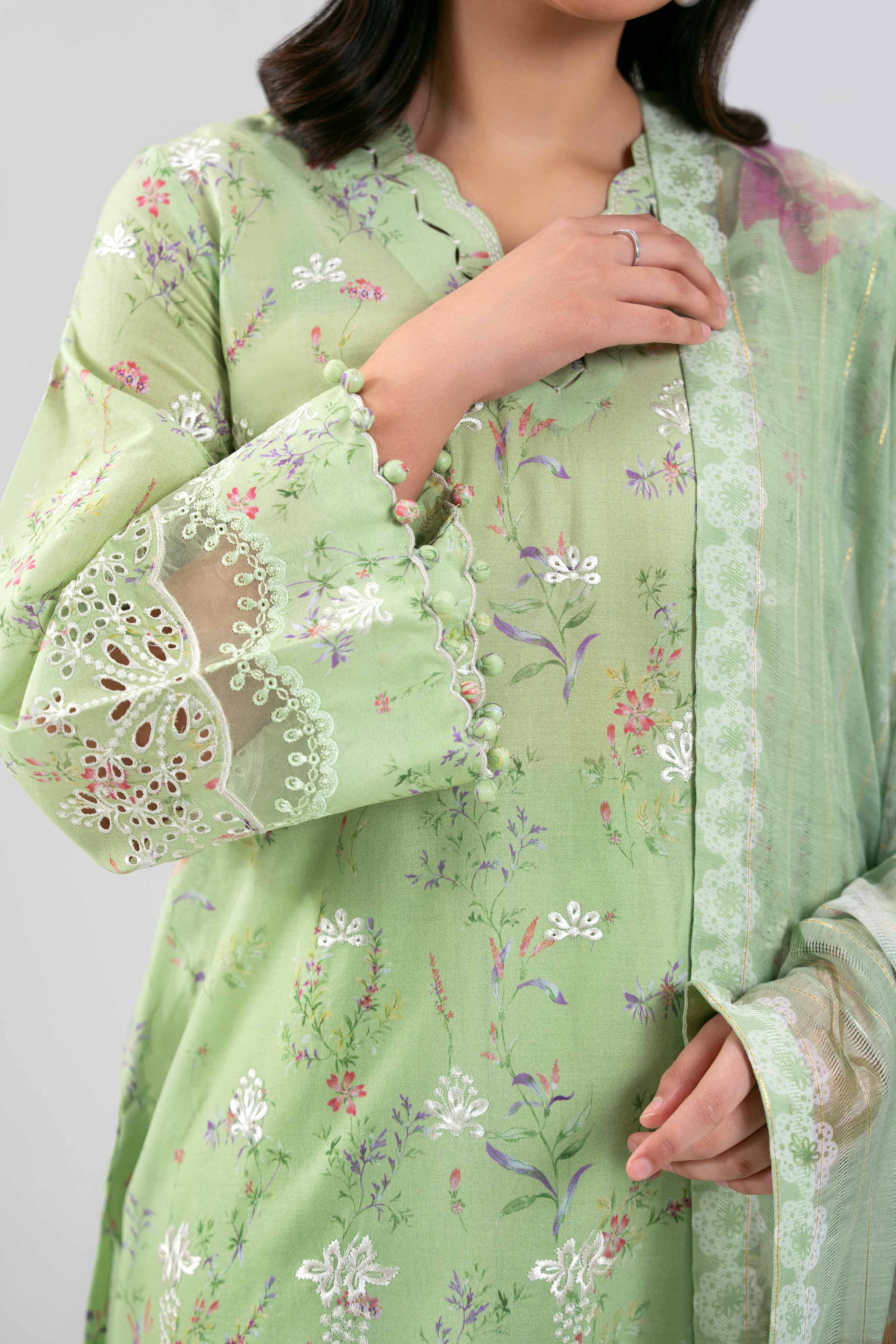 3 Piece - Embroidered Suit - 42601239 for Women - Unstitched Collection | Nishat | Shop Online