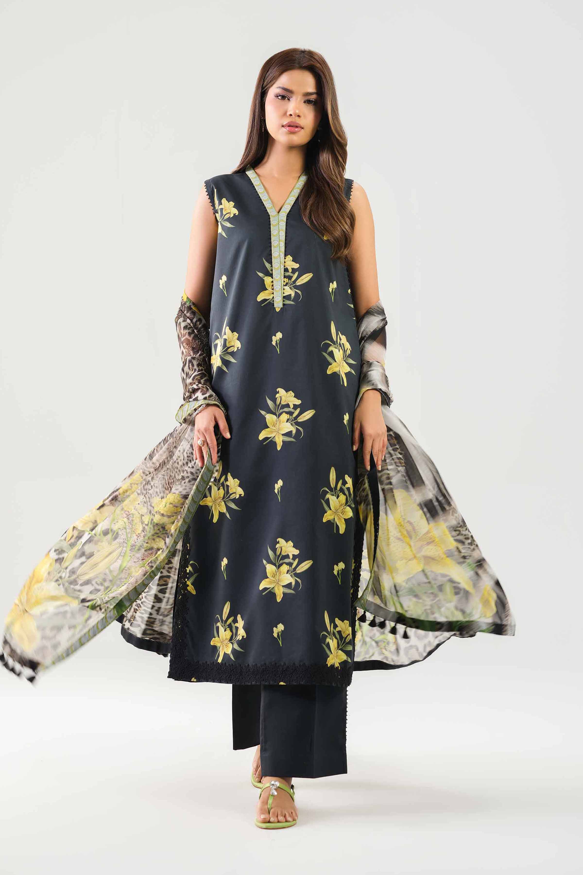 3 Piece - Digital Printed Suit - 42601241 for Women - Unstitched Collection | Nishat | Shop Online