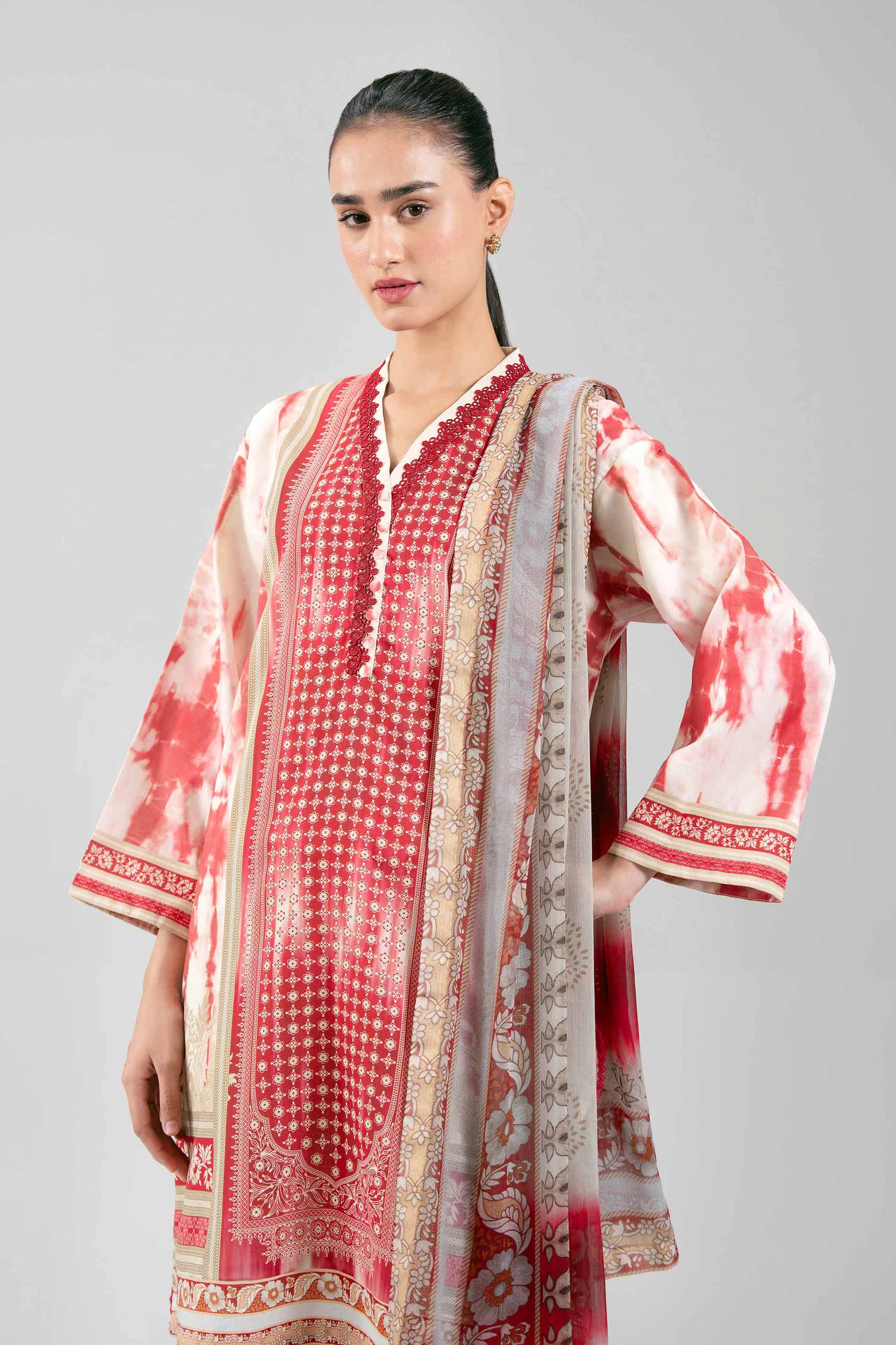 3 Piece - Digital Printed Suit - 42601244 for Women - Unstitched Collection | Nishat | Shop Online