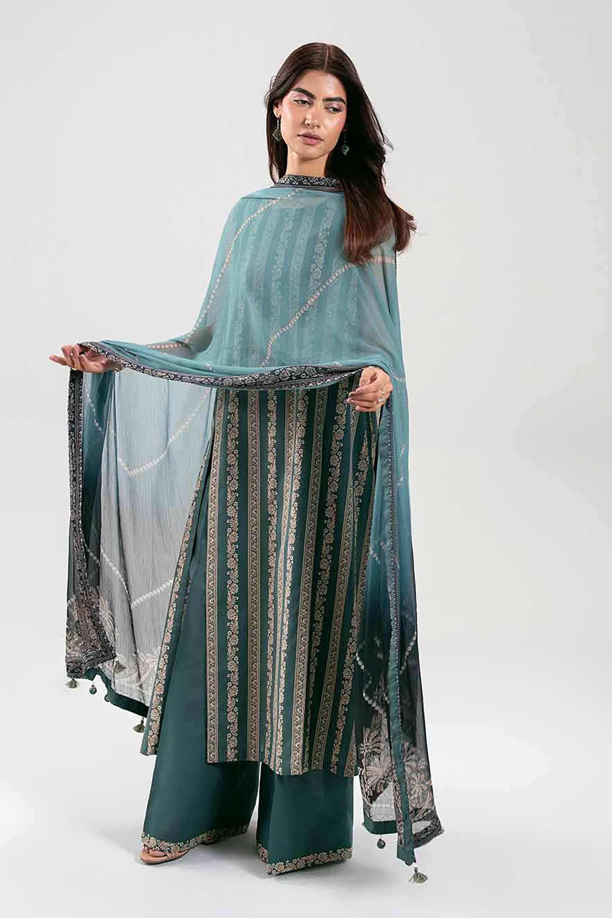 3 Piece - Digital Printed Suit - 42601248 for Women - Unstitched Collection | Nishat | Shop Online