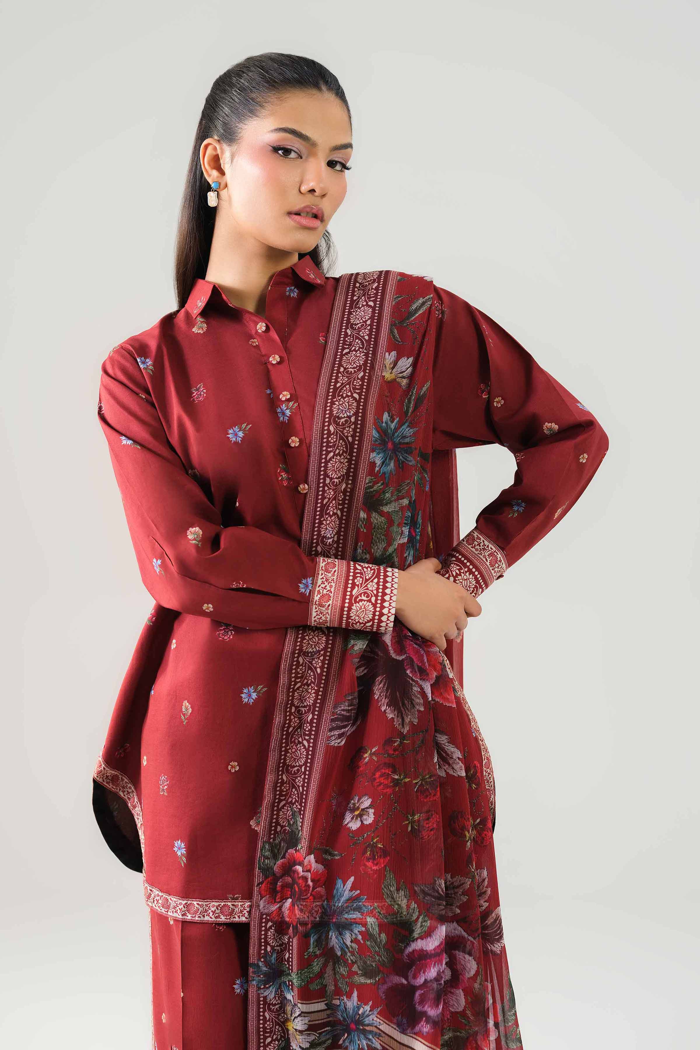 3 Piece - Digital Printed Suit - 42601257 for Women - Unstitched Collection | Nishat | Shop Online