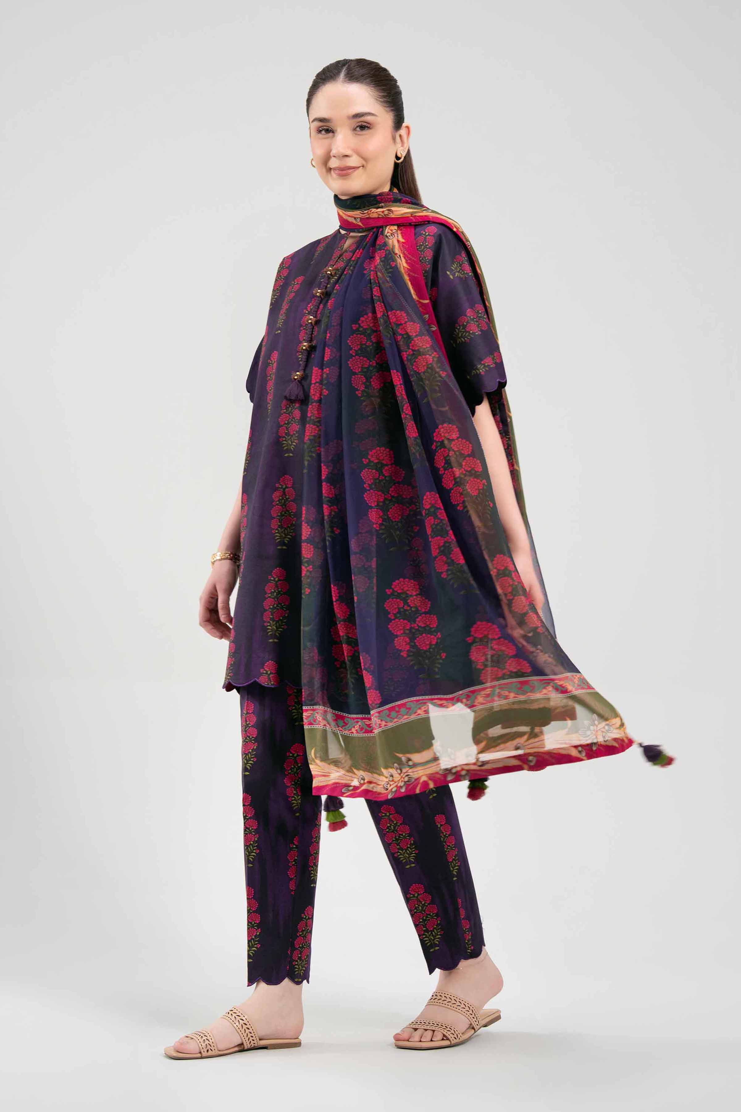 3 Piece - Digital Printed Suit - 42601259 for Women - Unstitched Collection | Nishat | Shop Online