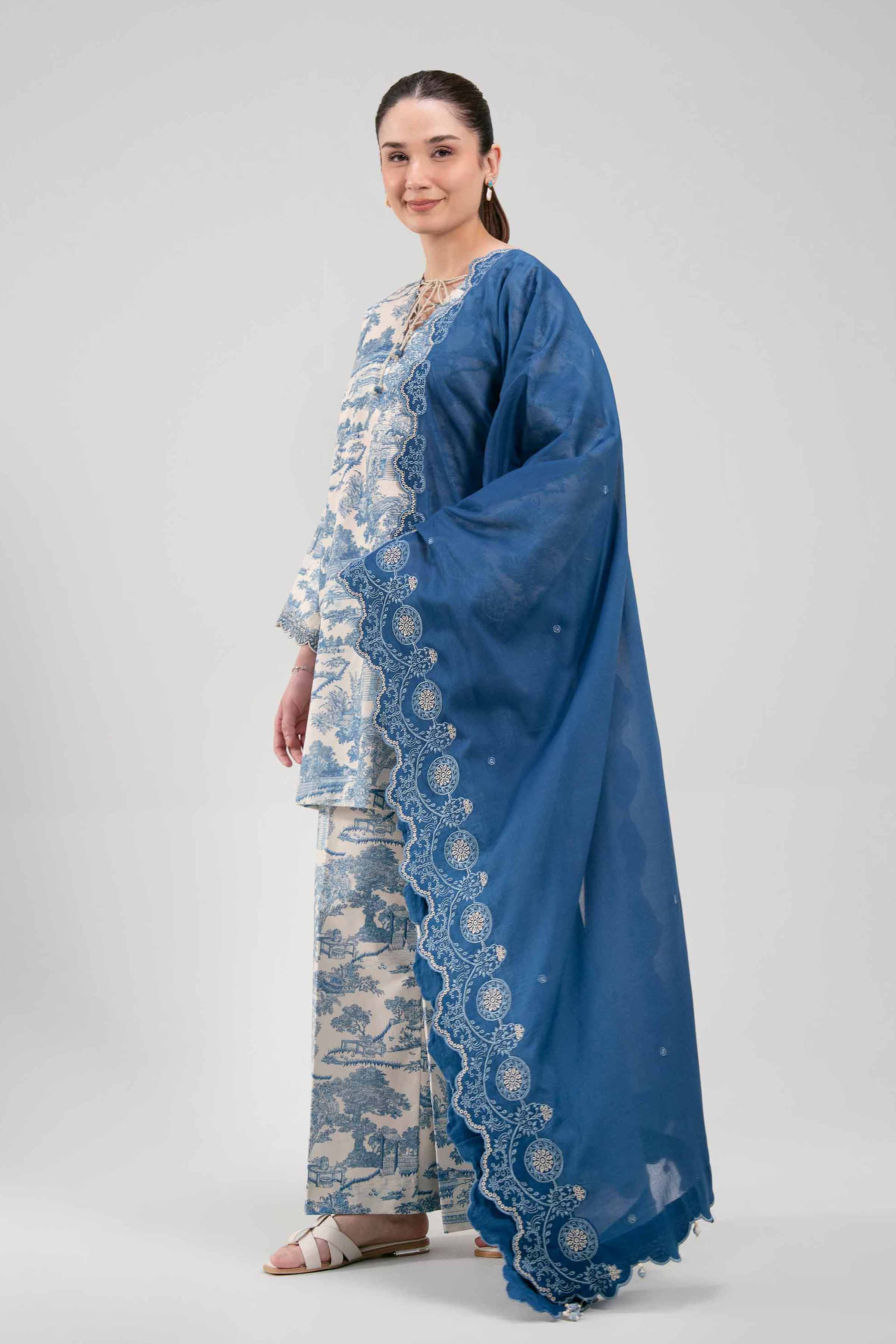 3 Piece - Printed Embroidered Suit - 42601268 for Women - Unstitched Collection | Nishat | Shop Online