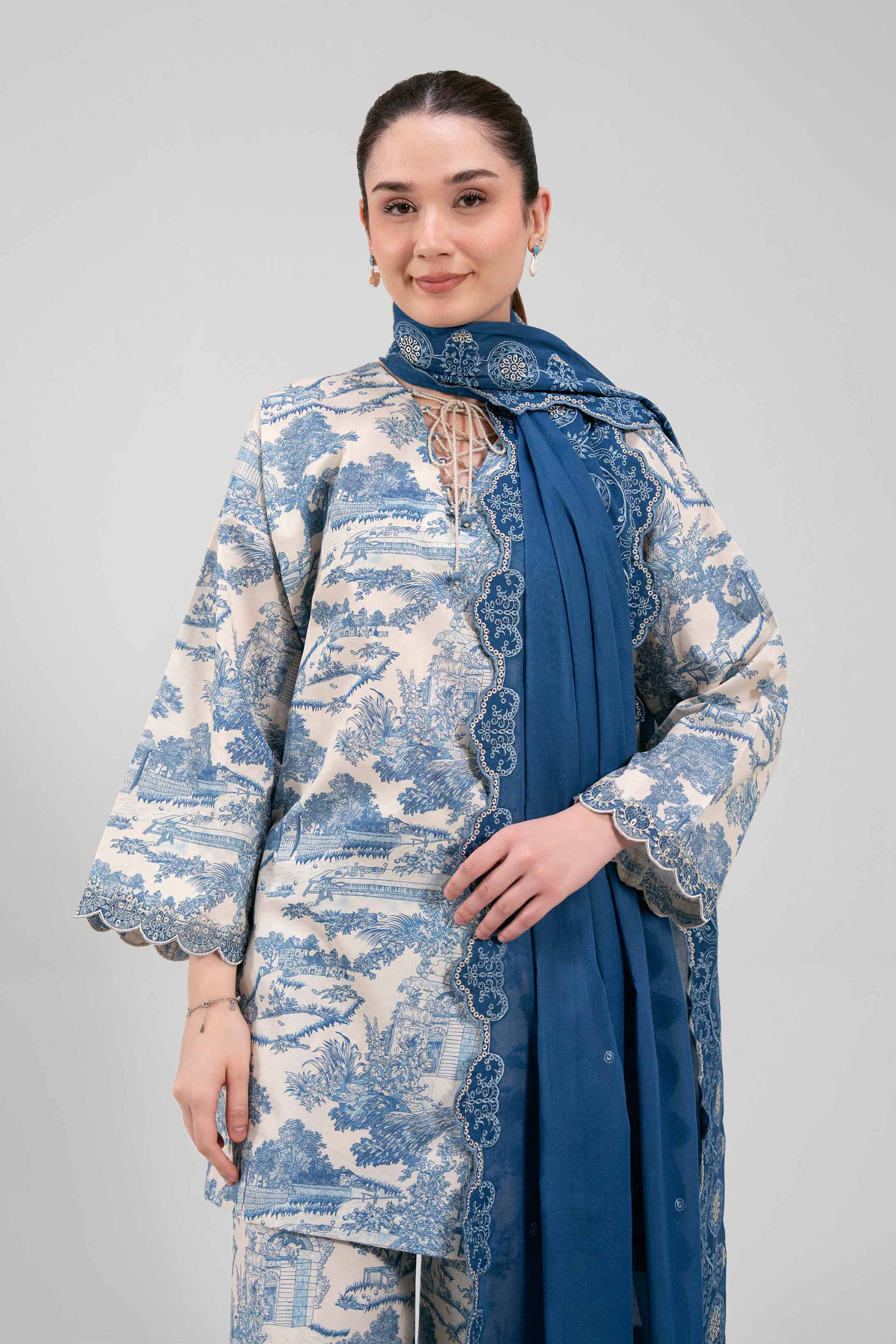 3 Piece - Printed Embroidered Suit - 42601268 for Women - Unstitched Collection | Nishat | Shop Online