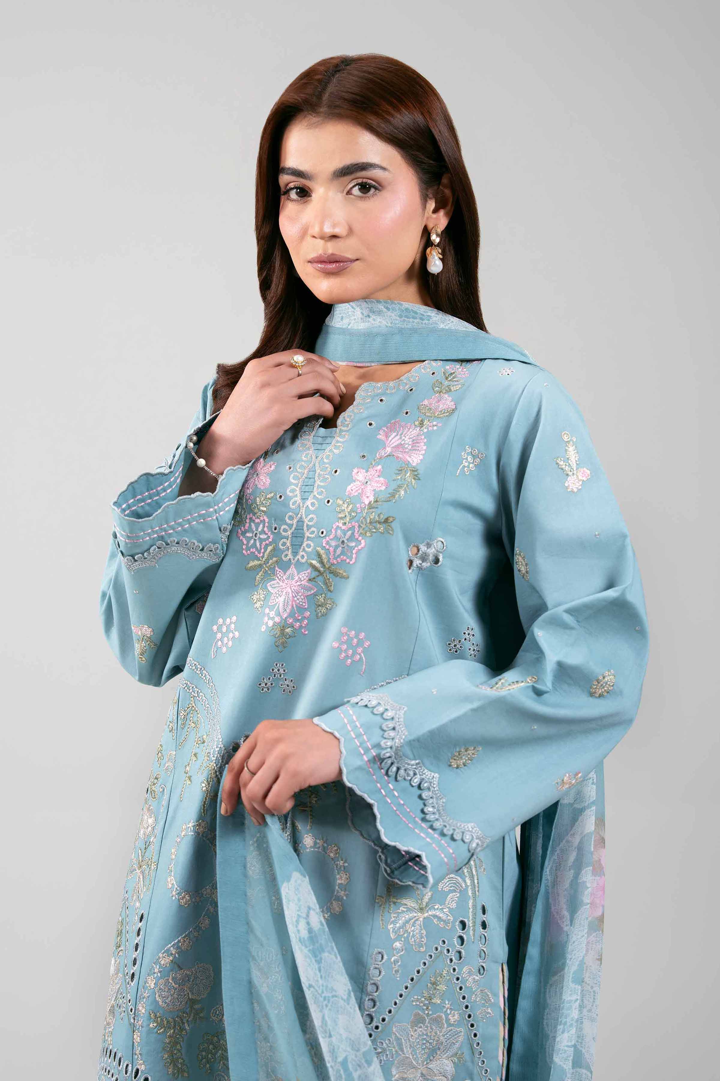 3 Piece - Embroidered Suit - 42601281 for Women - Unstitched Collection | Nishat | Shop Online