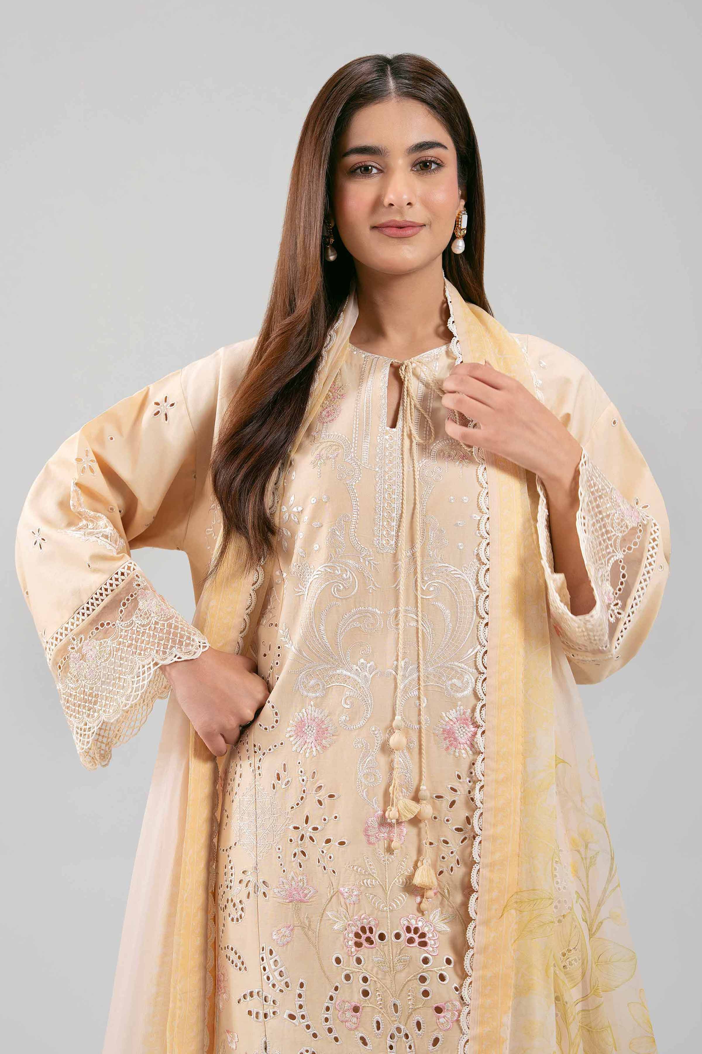 3 Piece - Embroidered Suit - 42601283 for Women - Unstitched Collection | Nishat | Shop Online