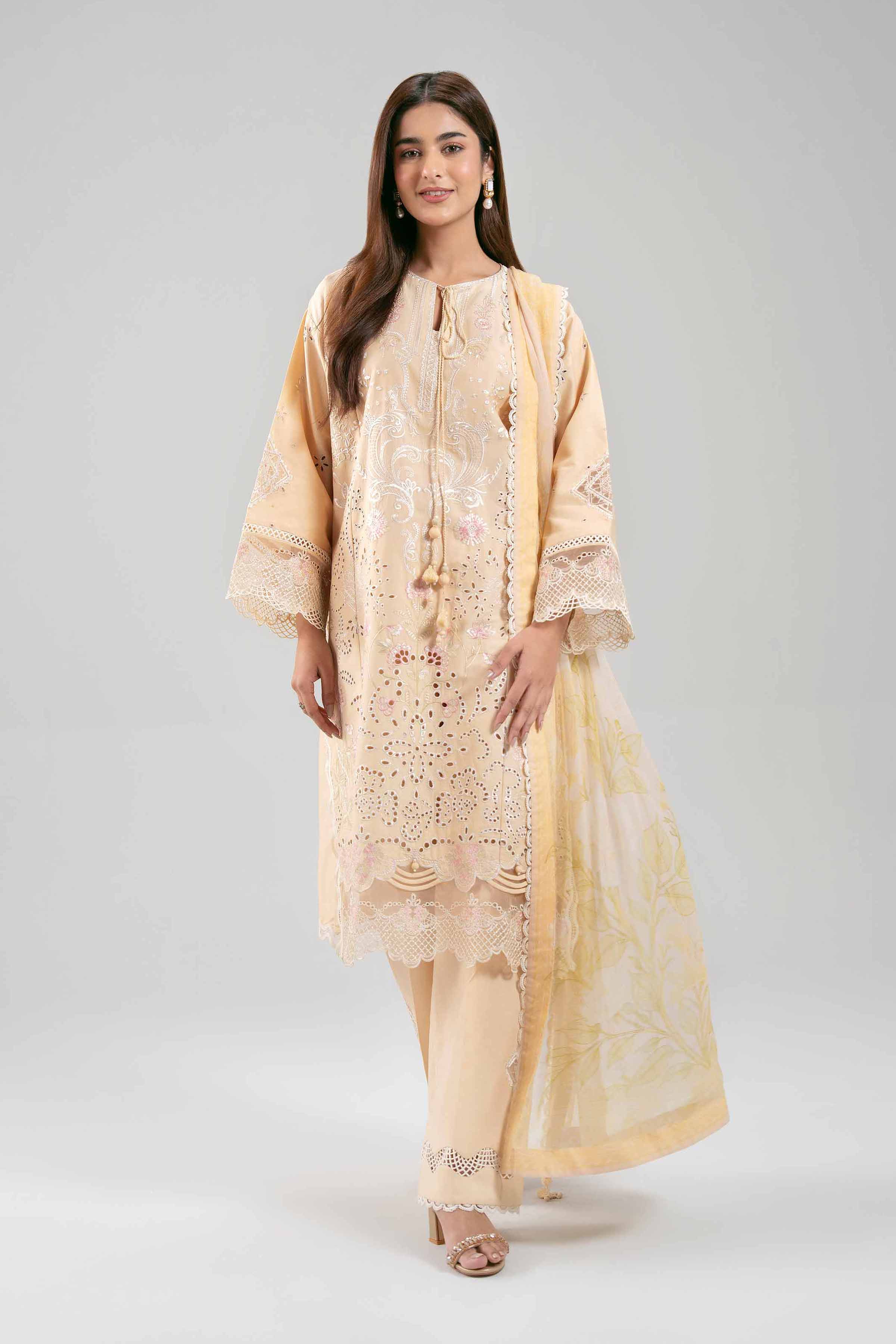 3 Piece - Embroidered Suit - 42601283 for Women - Unstitched Collection | Nishat | Shop Online