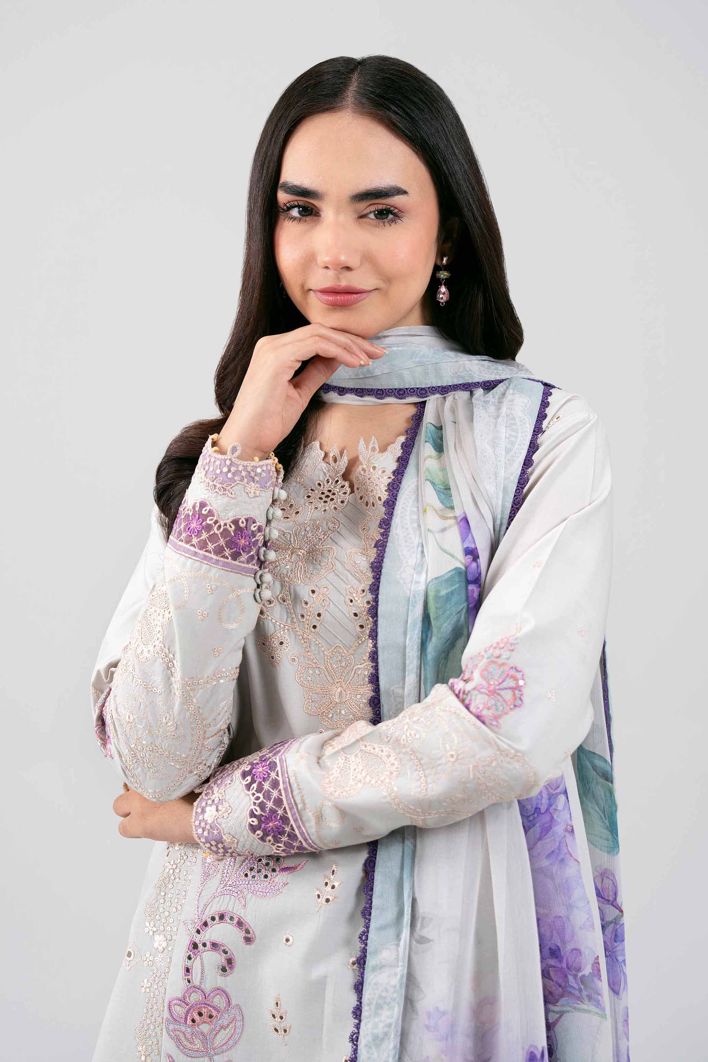 3 Piece - Embroidered Suit - 42601284 for Women - Unstitched Collection | Nishat | Shop Online