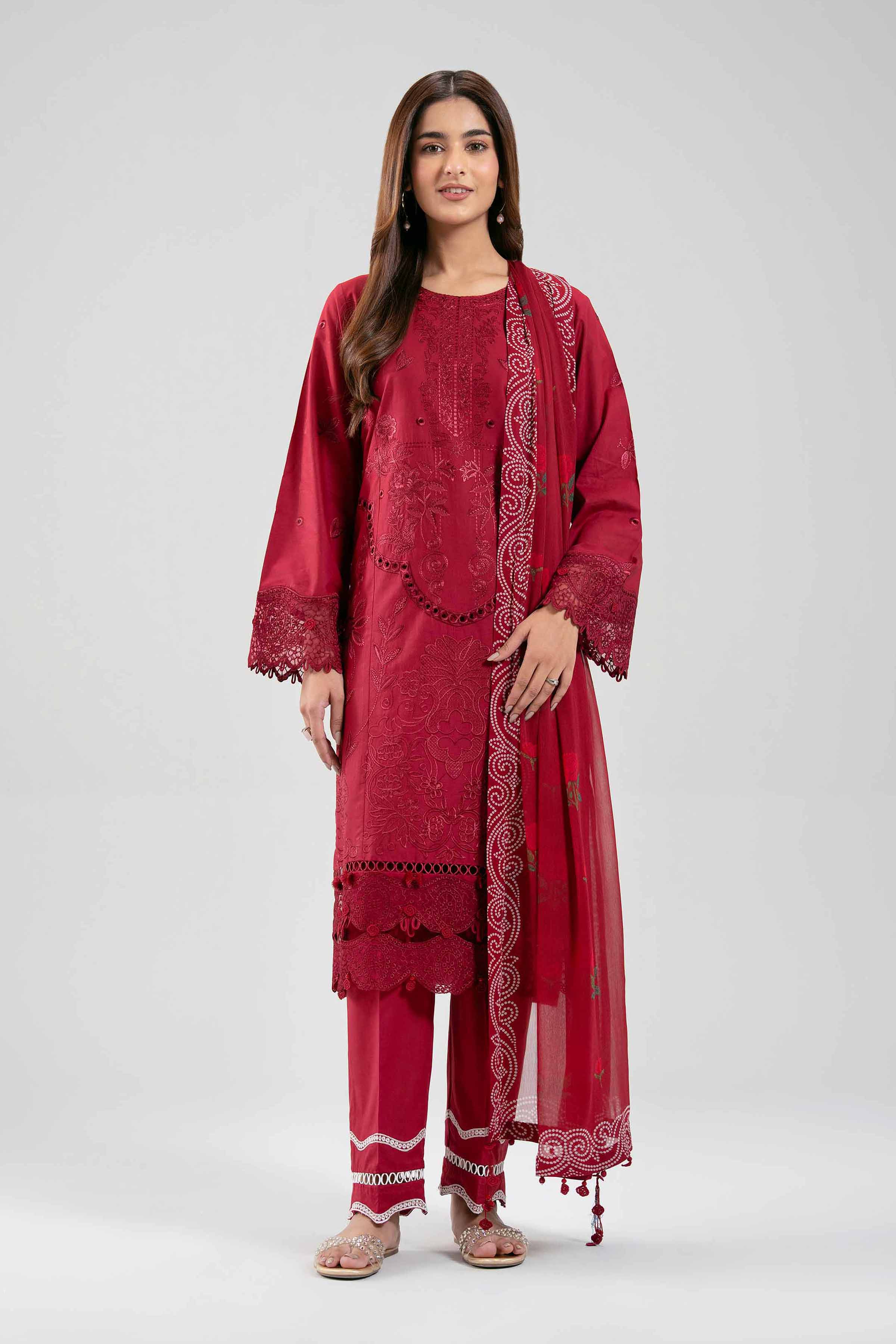 3 Piece - Embroidered Suit - 42601285 for Women - Unstitched Collection | Nishat | Shop Online