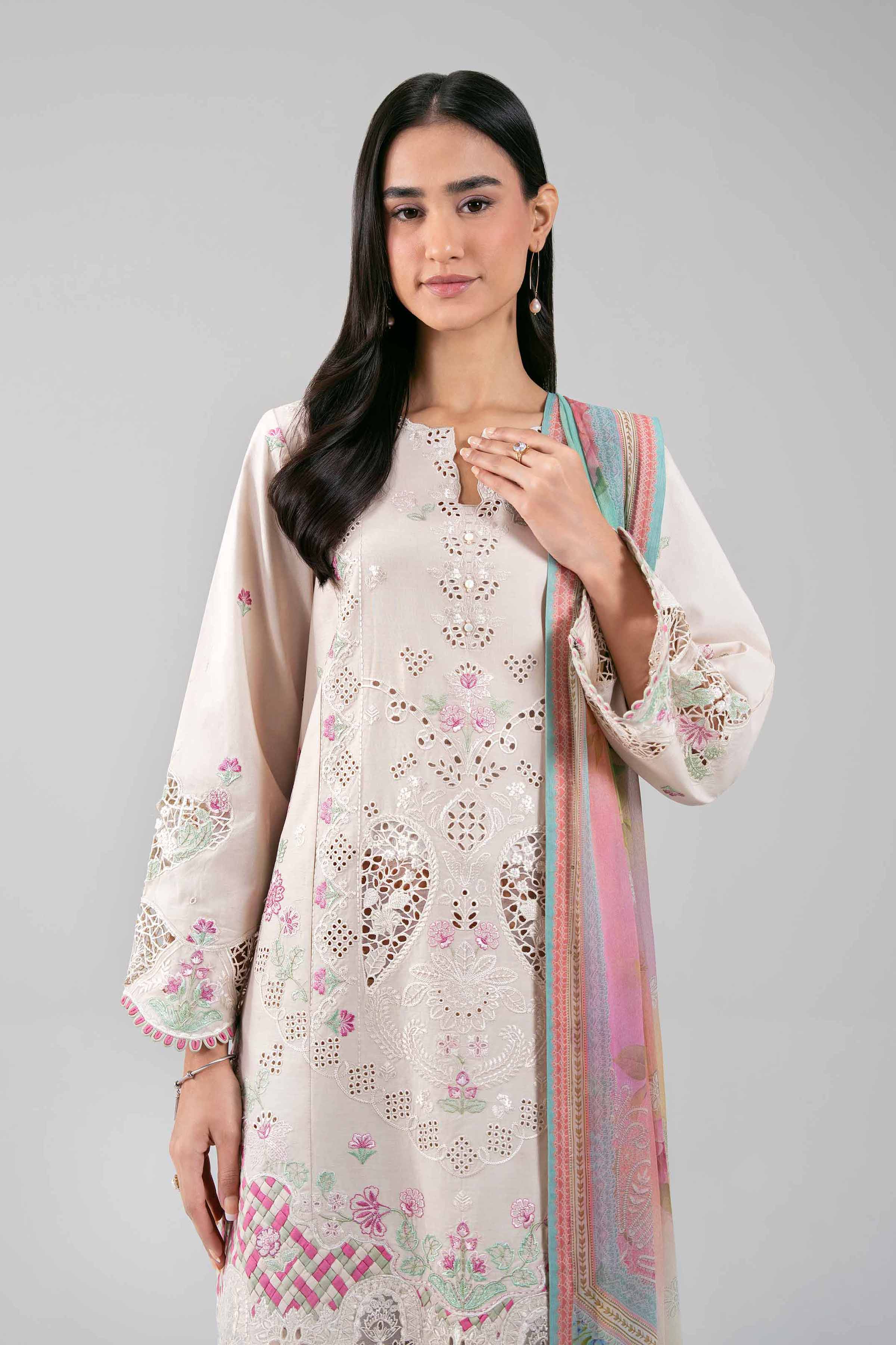 3 Piece - Embroidered Suit - 42601287 for Women - Unstitched Collection | Nishat | Shop Online