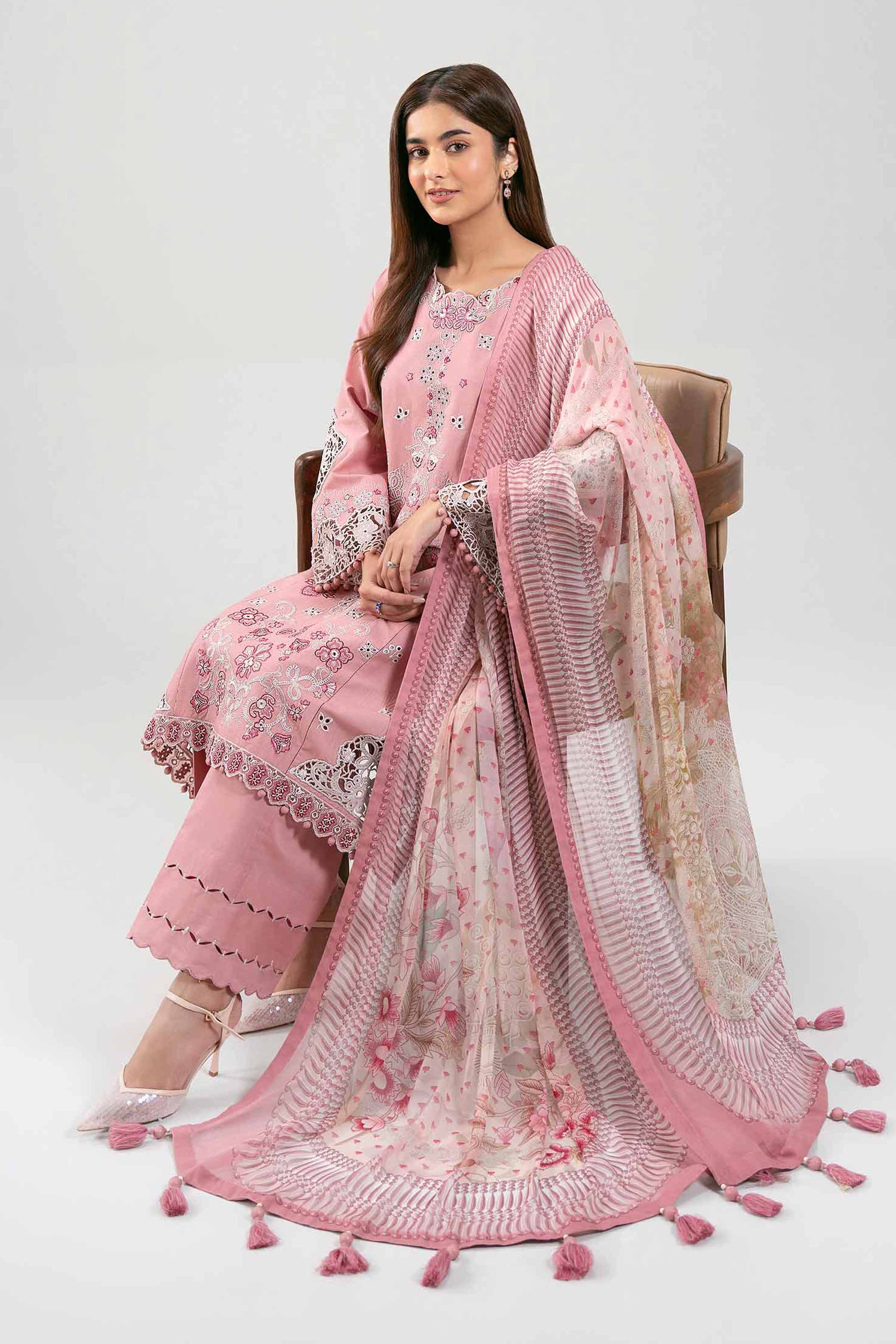 3 Piece - Embroidered Suit - 42601288 for Women - Unstitched Collection | Nishat | Shop Online