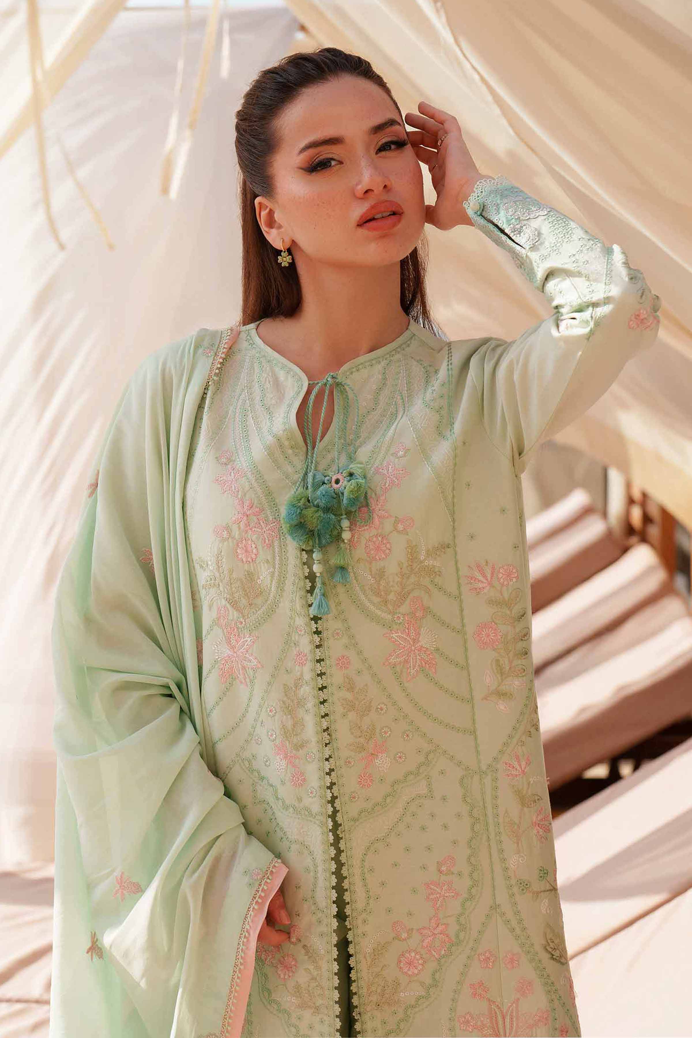 3 Piece - Embroidered Suit - 42601291 for Women - Unstitched Collection | Nishat | Shop Online