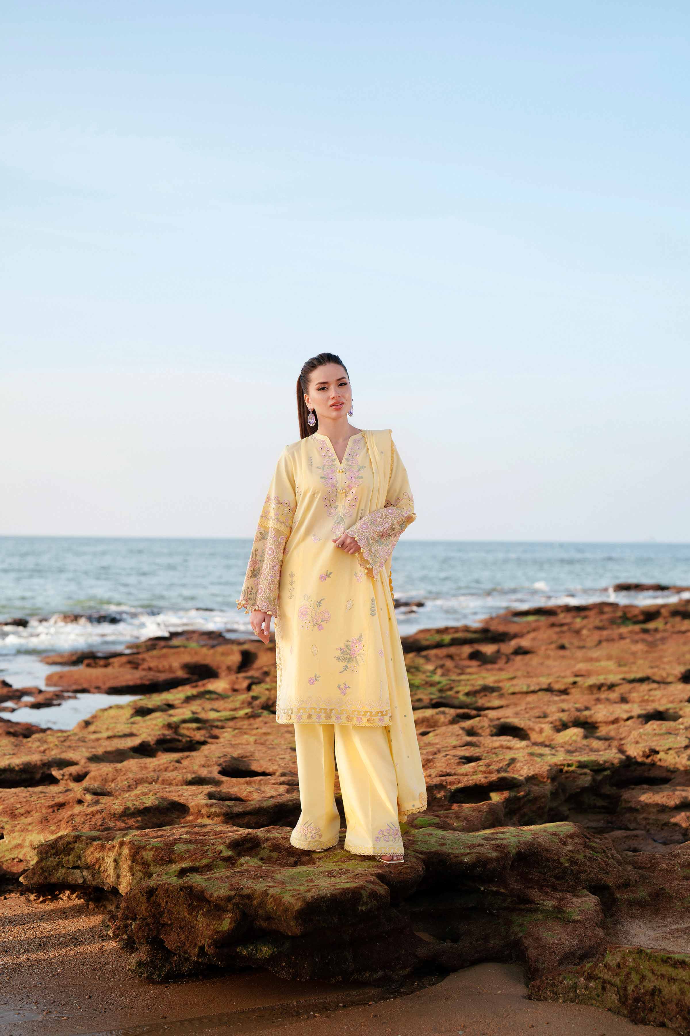 3 Piece - Embroidered Suit - 42601295 for Women - Unstitched Collection | Nishat | Shop Online