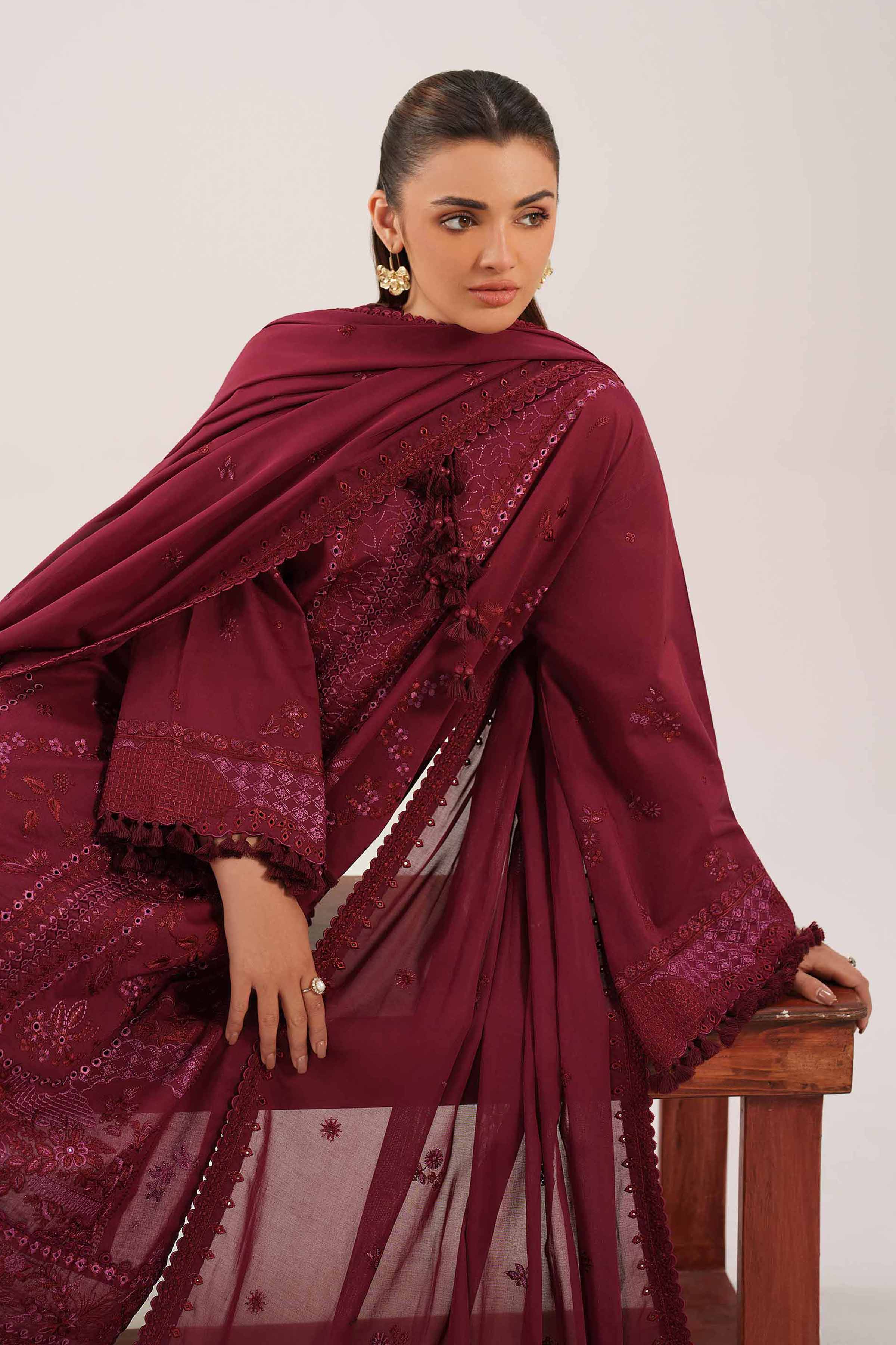 3 Piece - Embroidered Suit - 42601298 for Women - Unstitched Collection | Nishat | Shop Online