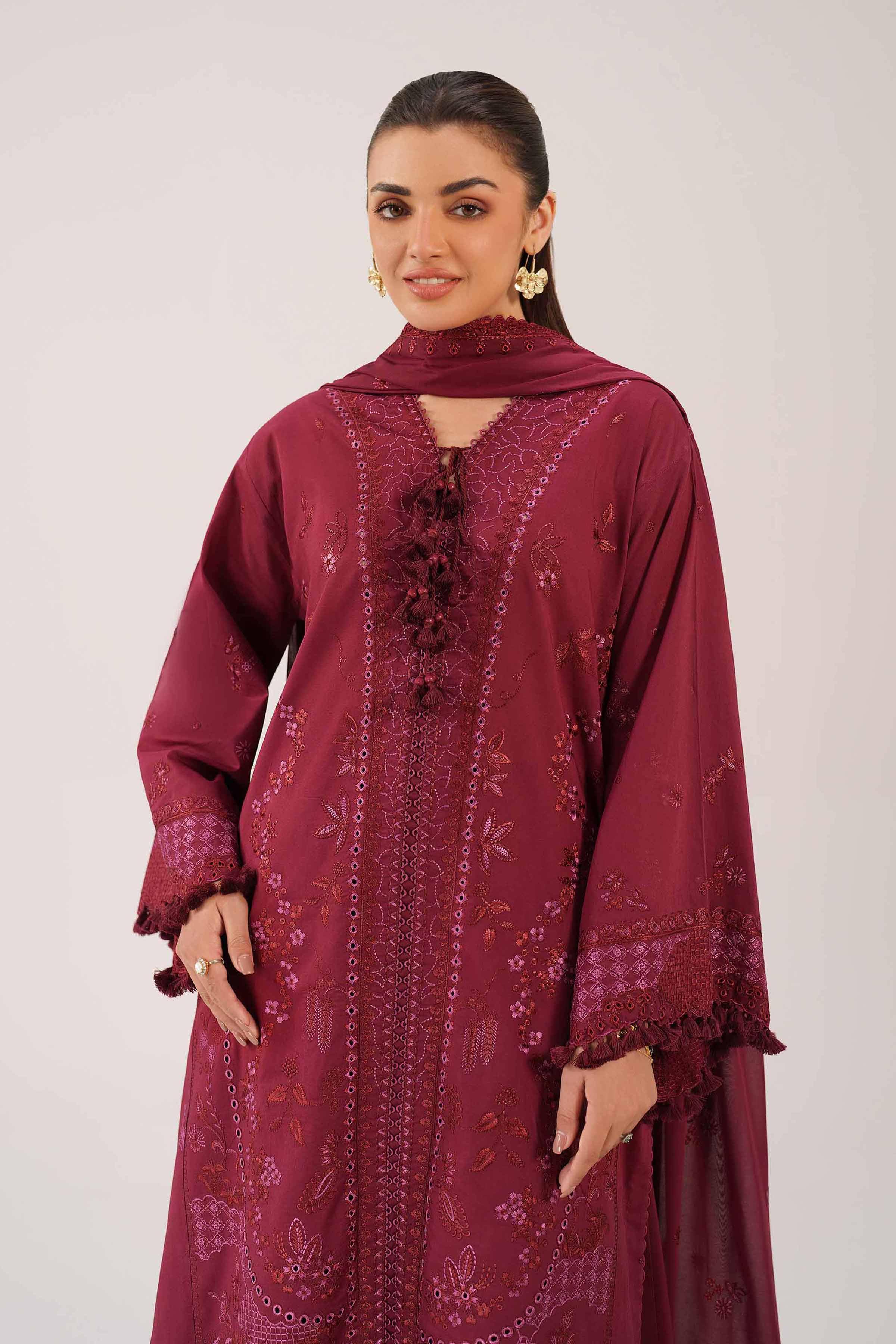 3 Piece - Embroidered Suit - 42601298 for Women - Unstitched Collection | Nishat | Shop Online