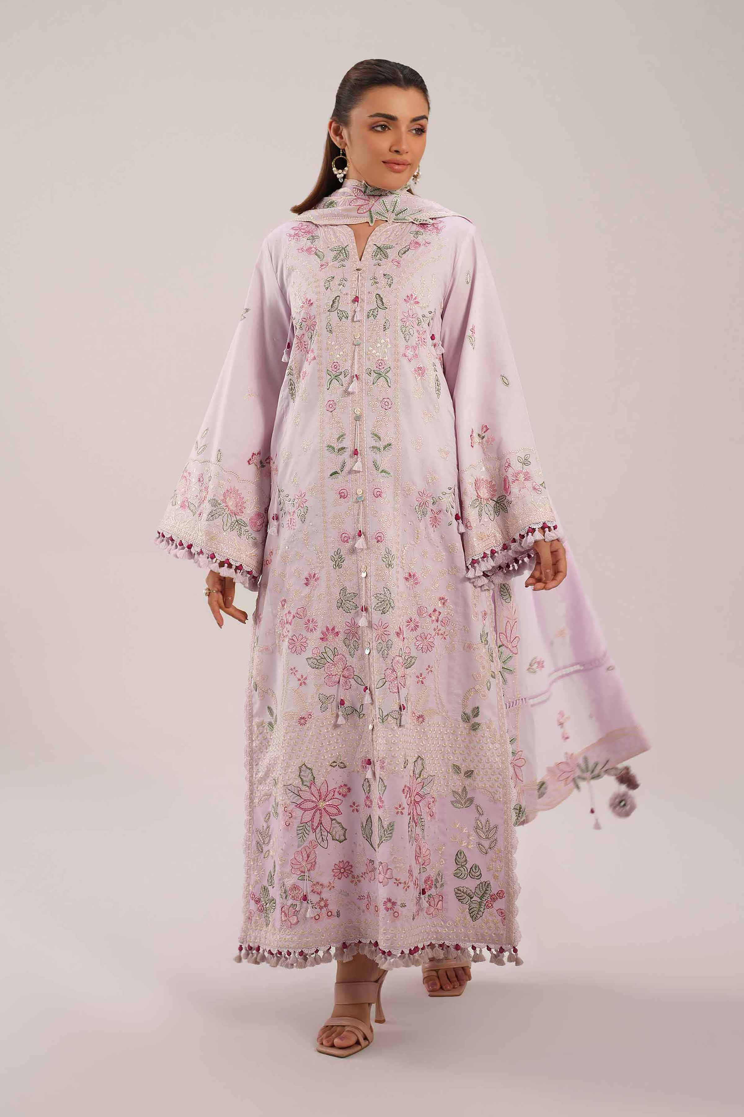 3 Piece - Embroidered Suit - 42601300 for Women - Unstitched Collection | Nishat | Shop Online