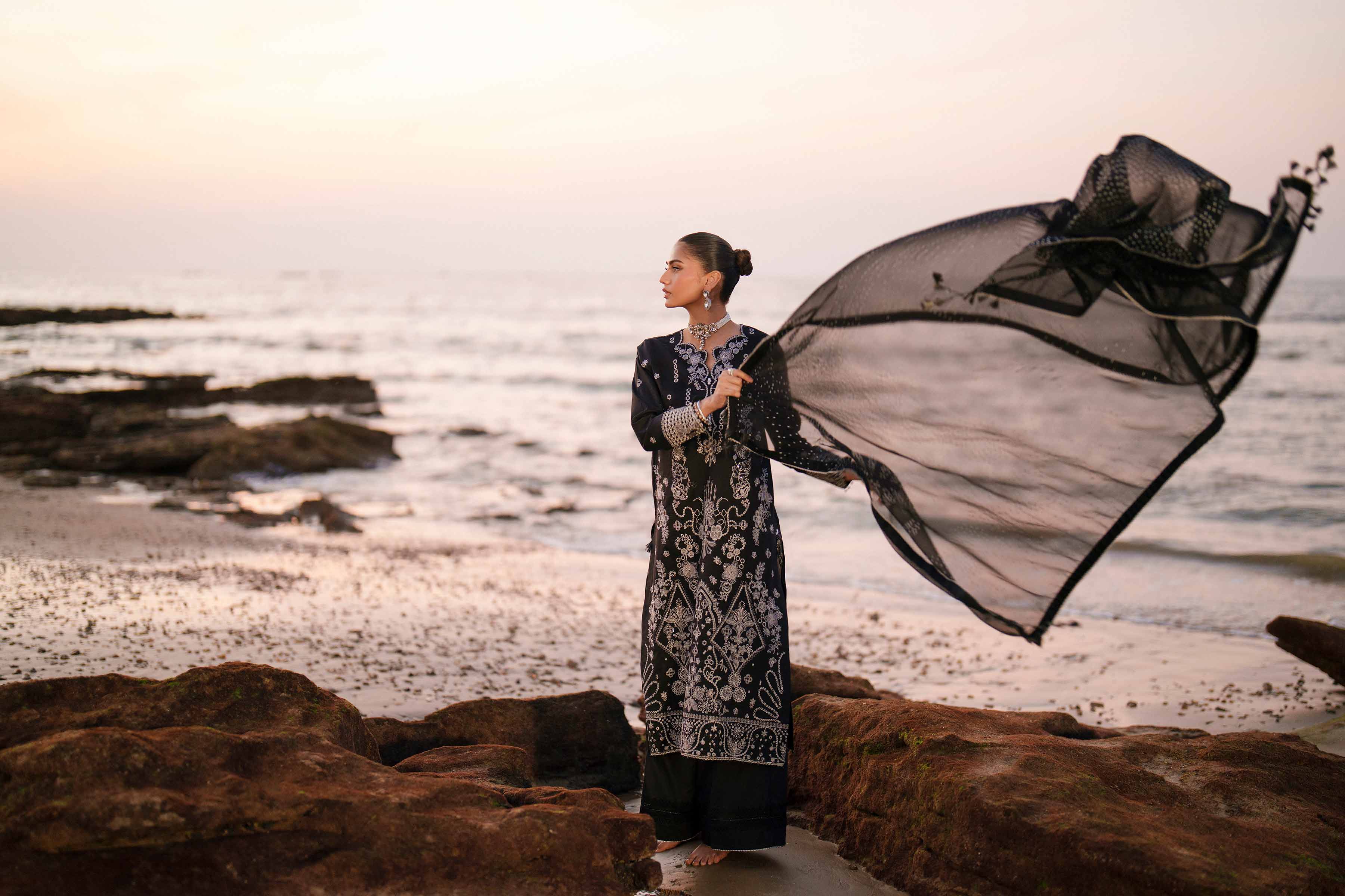 3 Piece - Embroidered Suit - 42601302 for Women - Unstitched Collection | Nishat | Shop Online