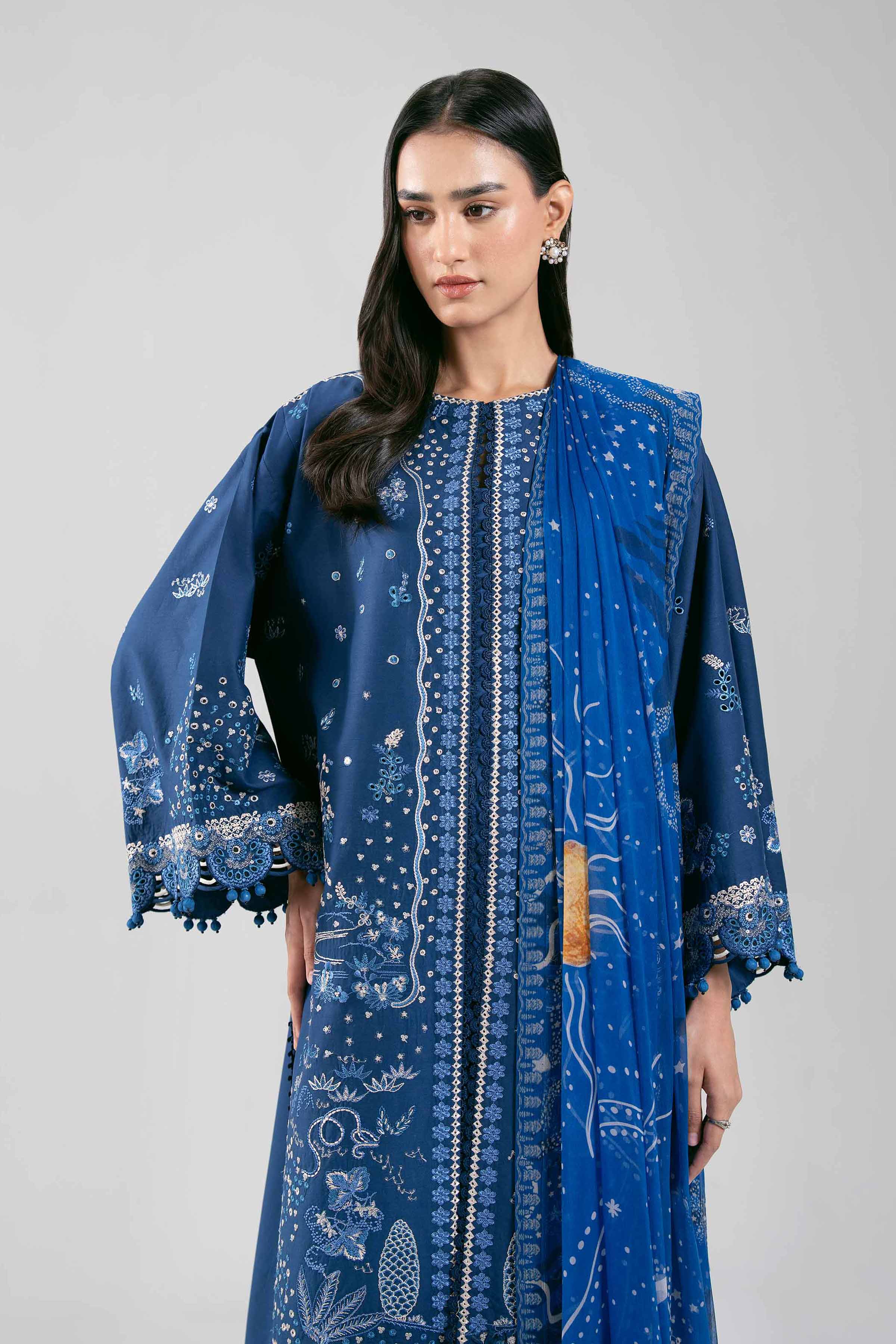 3 Piece - Embroidered Suit - 42601303 for Women - Unstitched Collection | Nishat | Shop Online