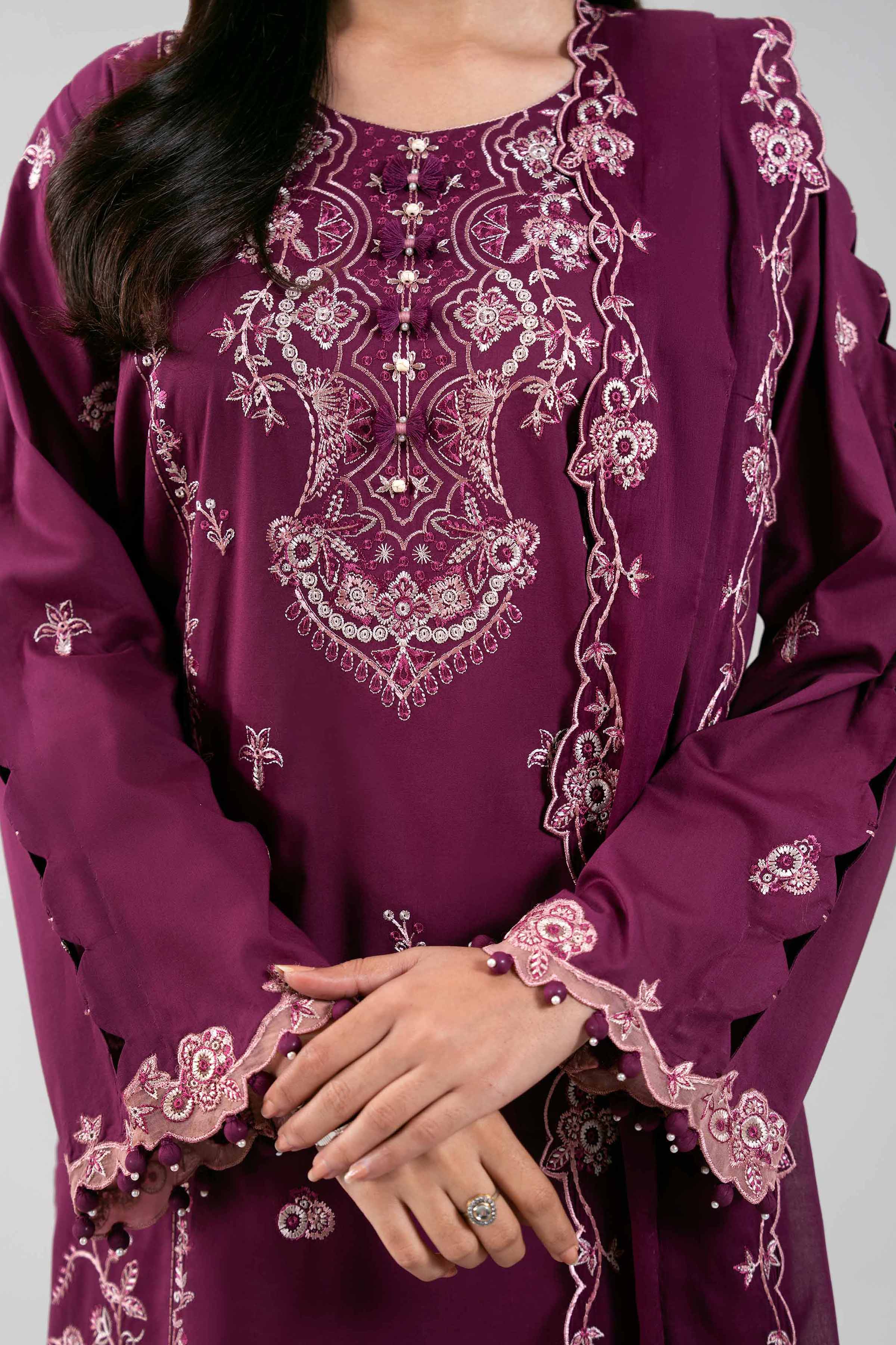 3 Piece - Embroidered Suit - 42601307 for Women - Unstitched Collection | Nishat | Shop Online
