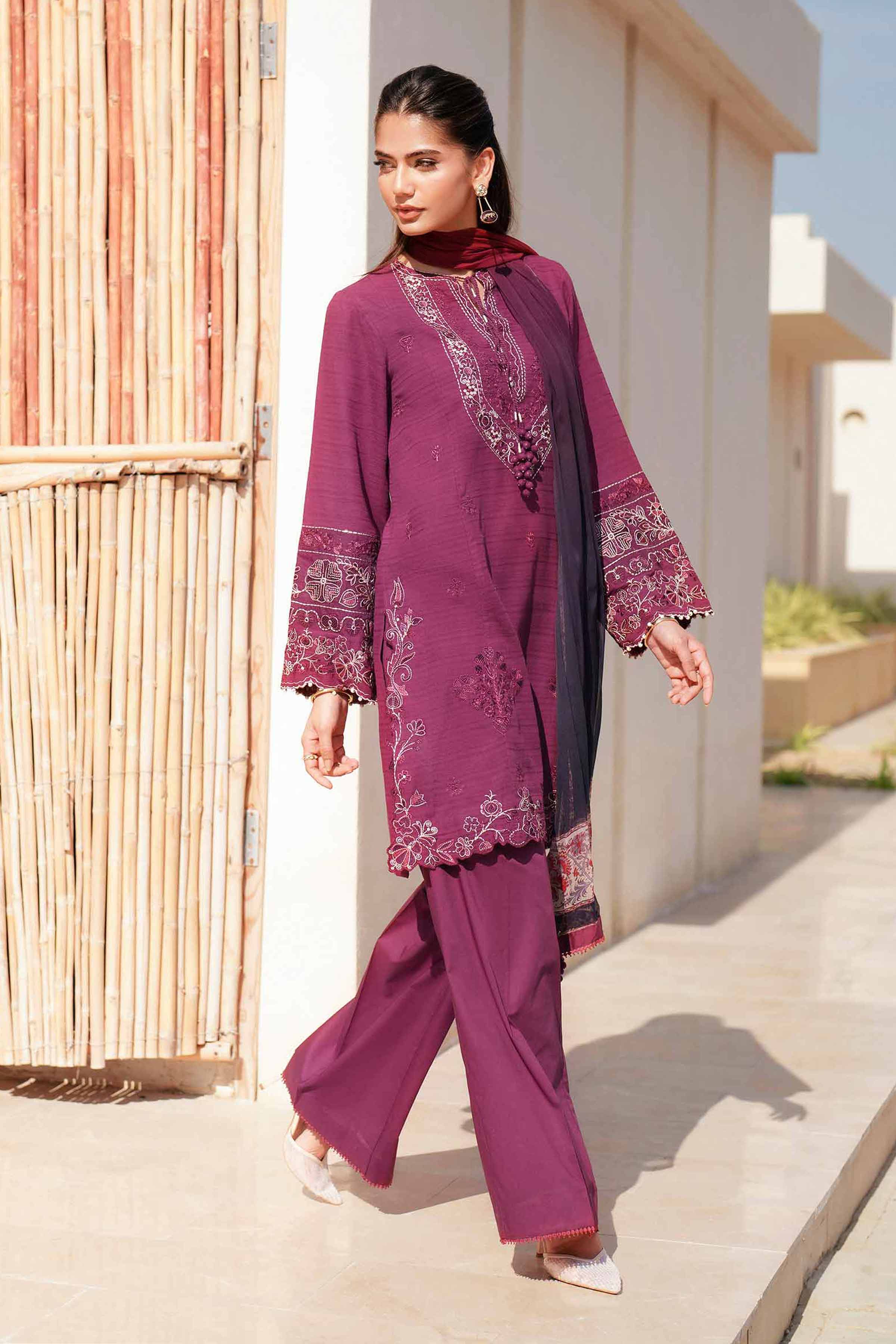 3 Piece - Digital Printed Embroidered Suit - 42601311