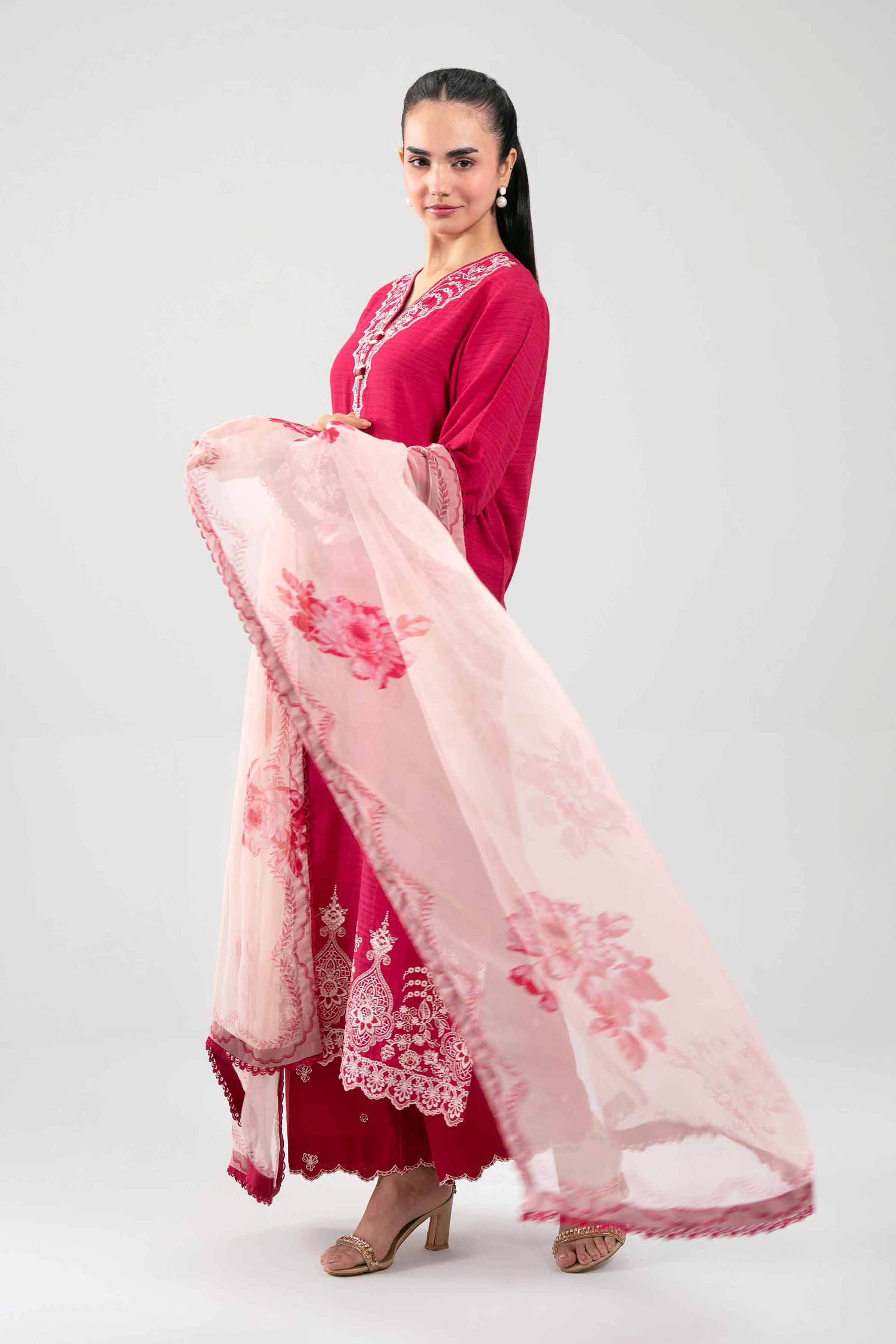 3 Piece - Embroidered Suit - 42601312 for Women - Unstitched Collection | Nishat | Shop Online