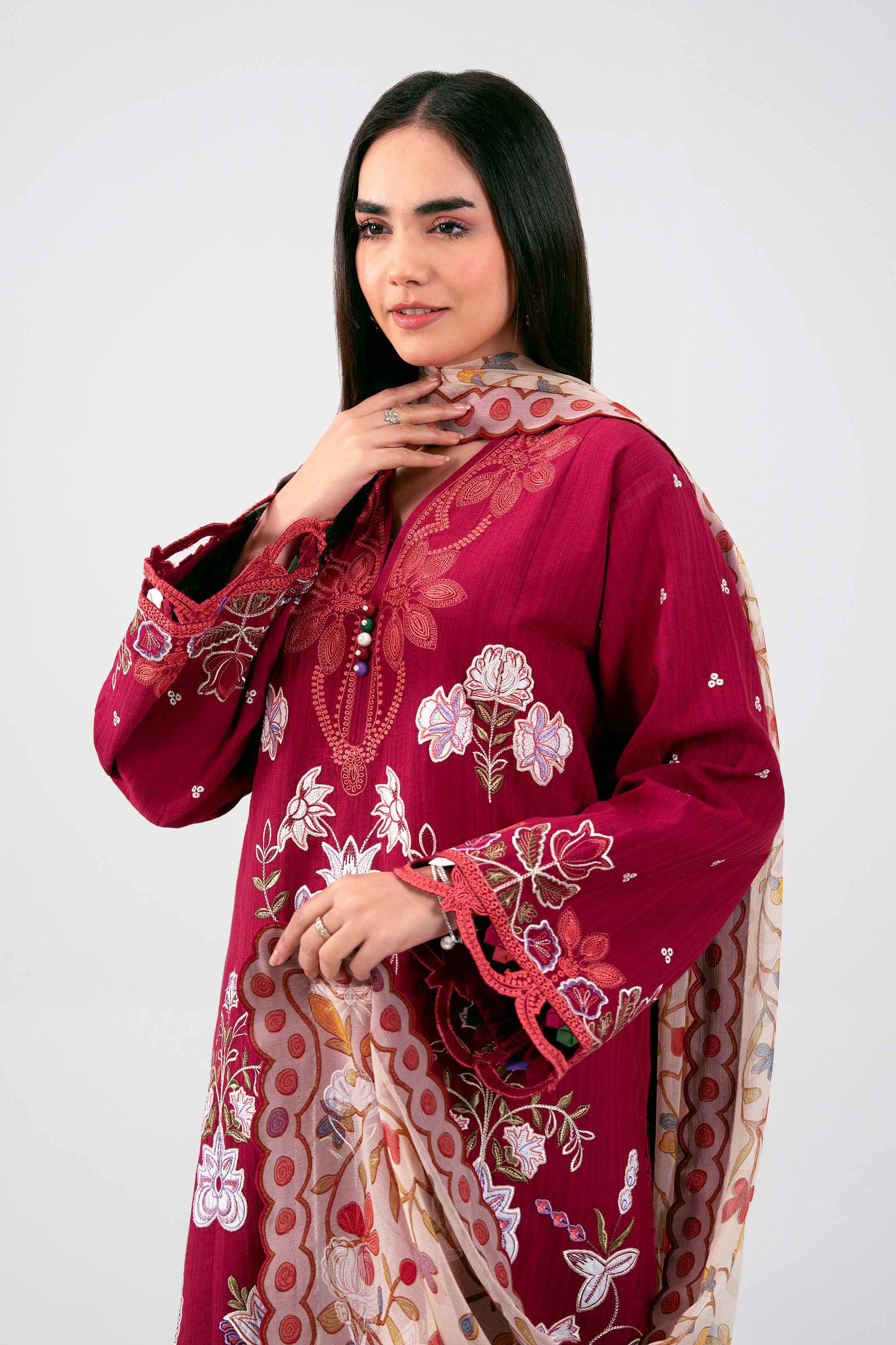 3 Piece - Digital Printed Embroidered Suit - 42601313 for Women - Unstitched Collection | Nishat | Shop Online