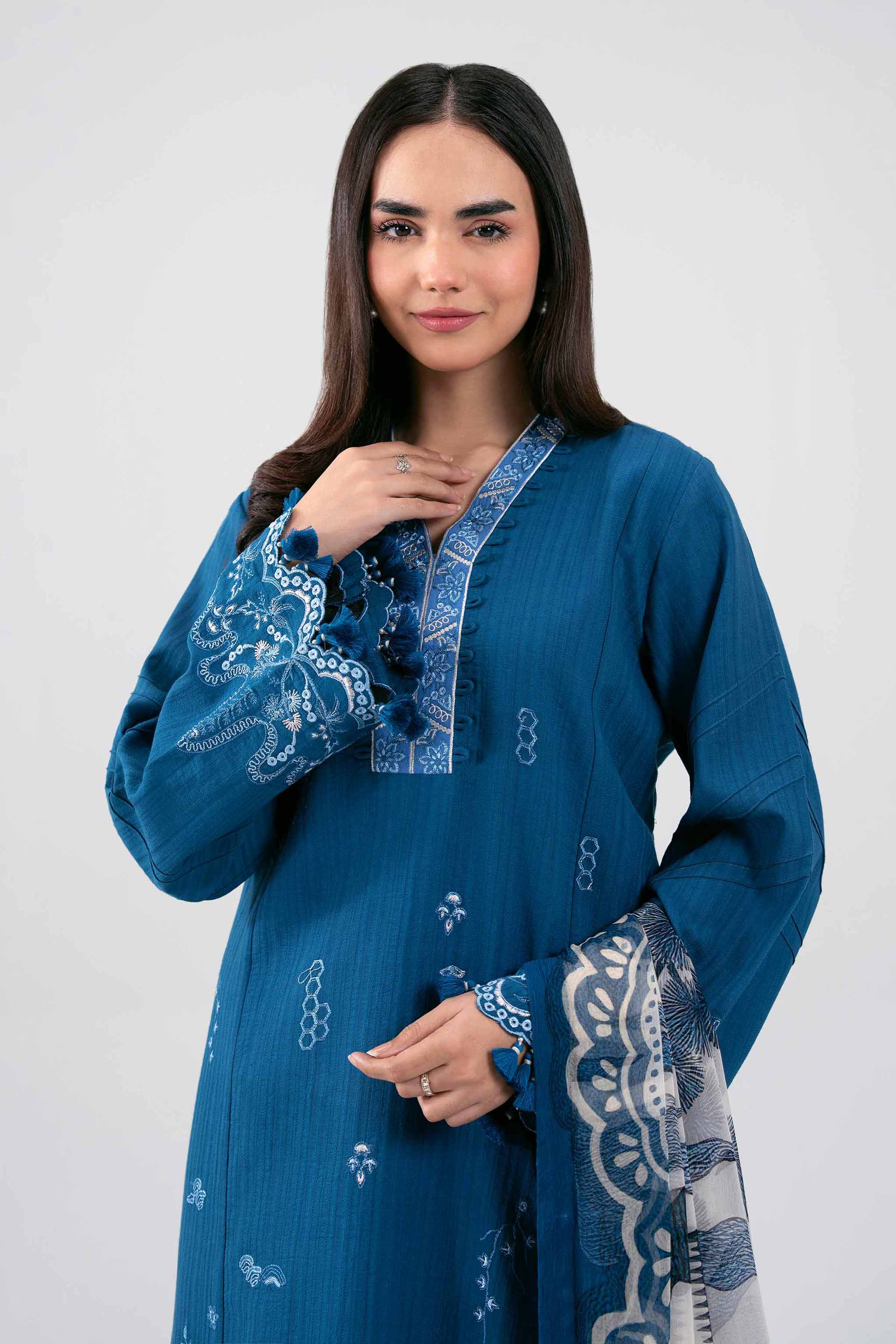 3 Piece - Embroidered Suit - 42601314 for Women - Unstitched Collection | Nishat | Shop Online