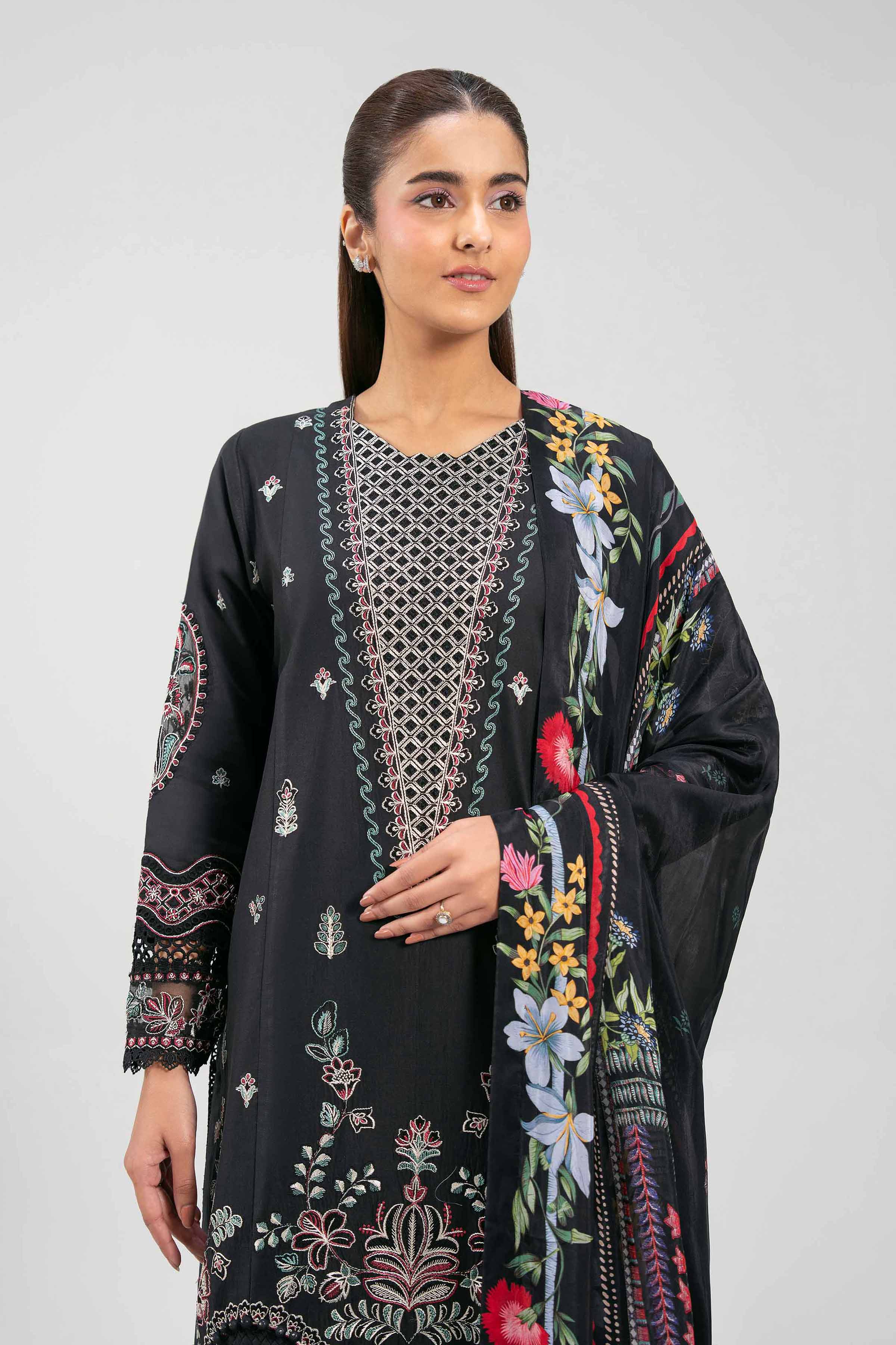 3 Piece - Digital Printed Embroidered Suit - 42601319 for Women - Unstitched Collection | Nishat | Shop Online