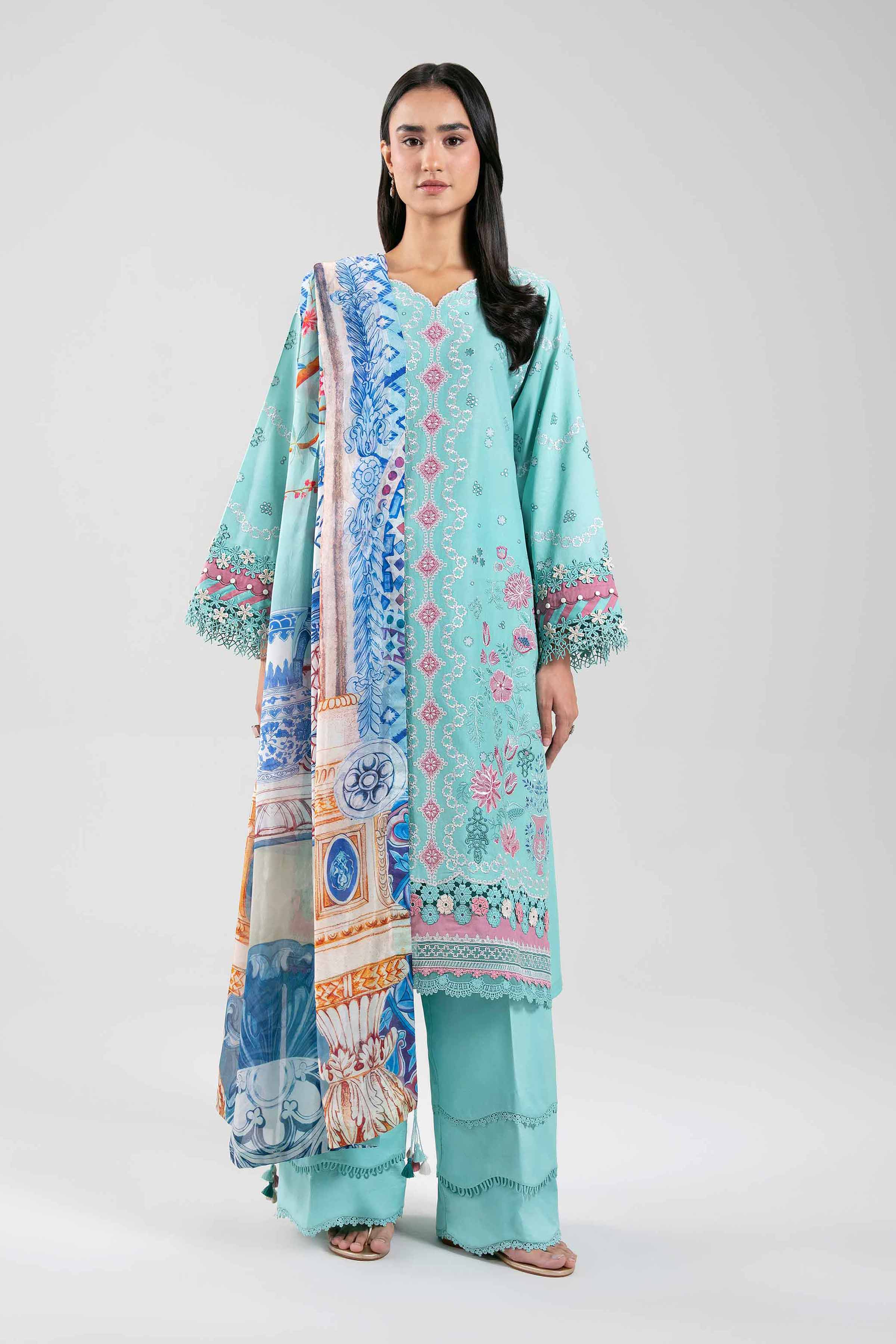 3 Piece - Embroidered Suit - 42601320 for Women - Unstitched Collection | Nishat | Shop Online
