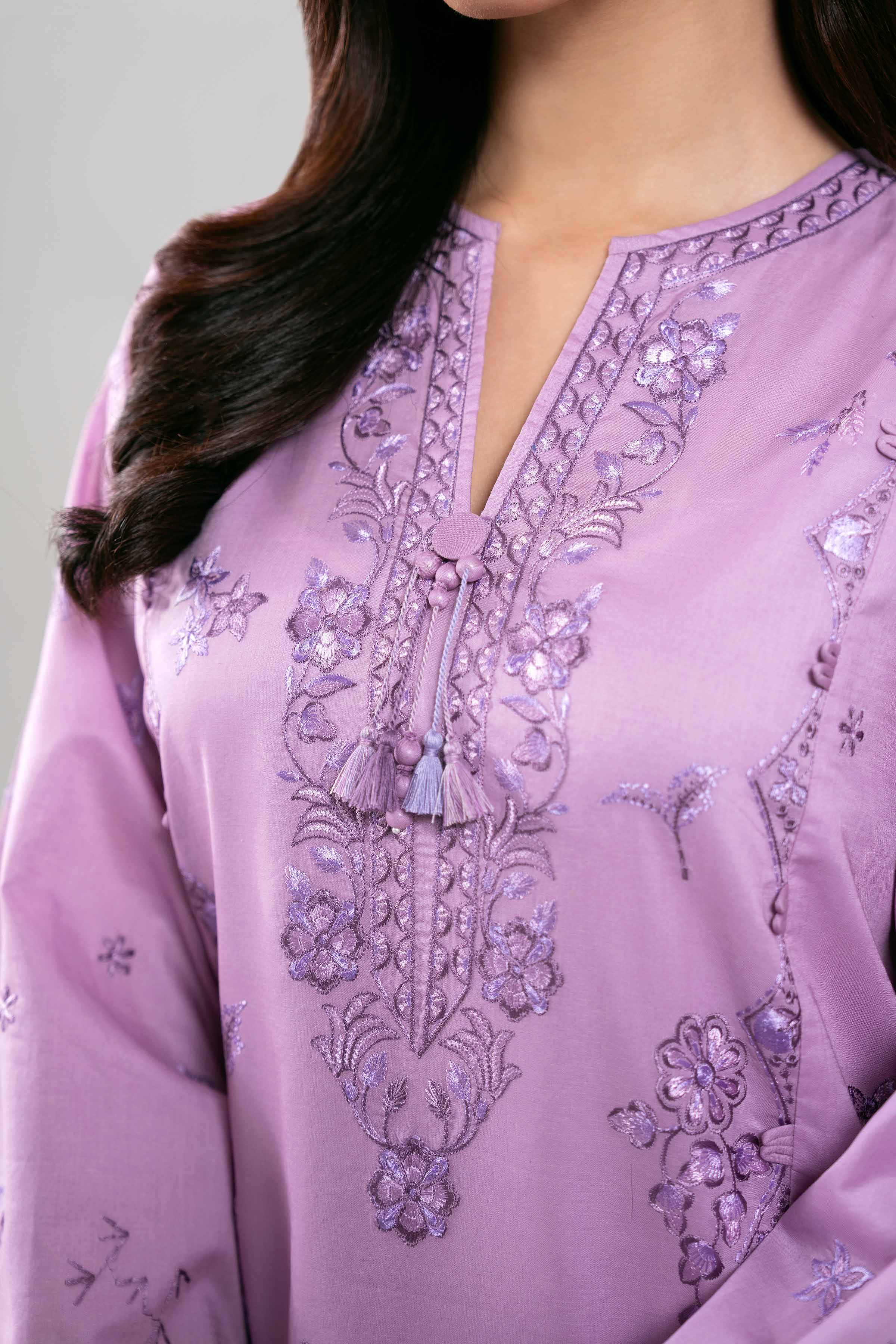 3 Piece - Digital Printed Embroidered Suit - 42601321