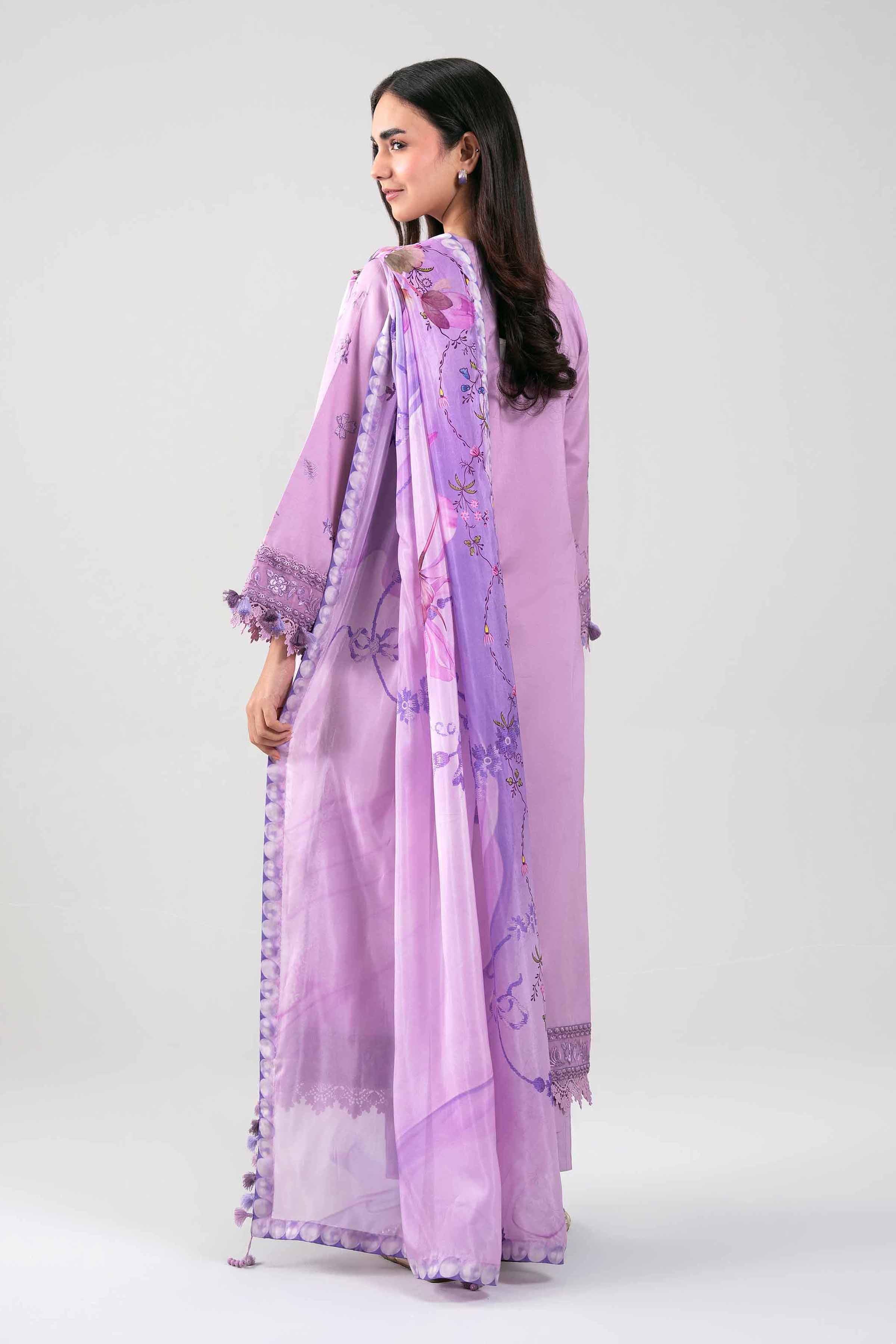 3 Piece - Digital Printed Embroidered Suit - 42601321