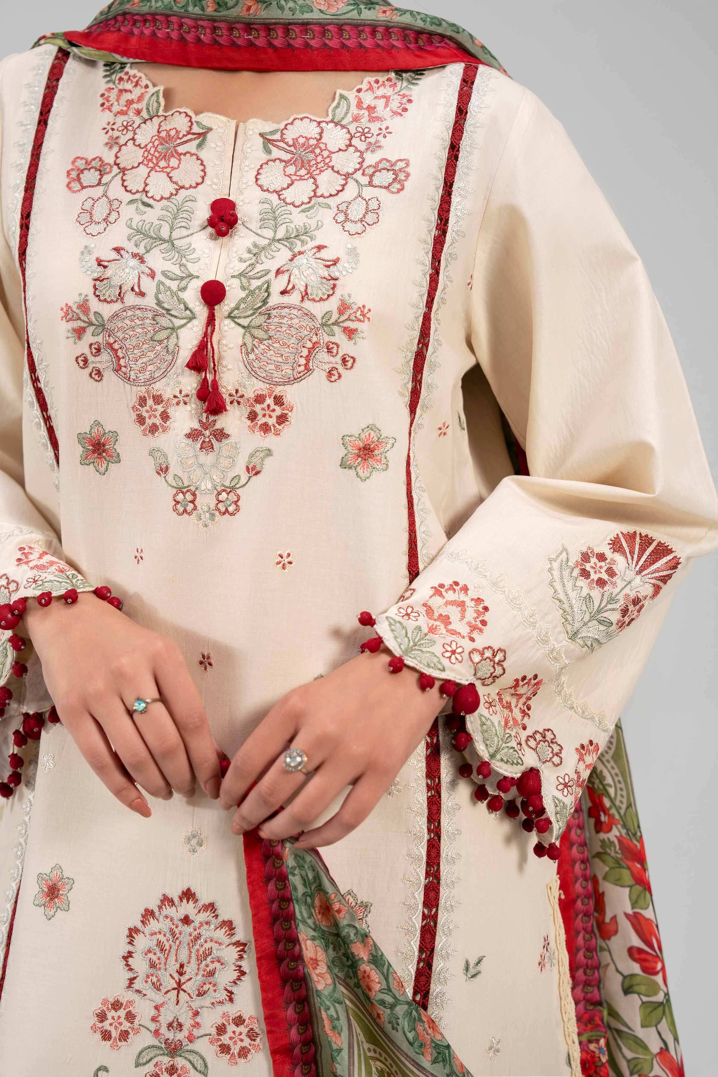 3 Piece - Digital Printed Embroidered Suit - 42601322 for Women - Unstitched Collection | Nishat | Shop Online